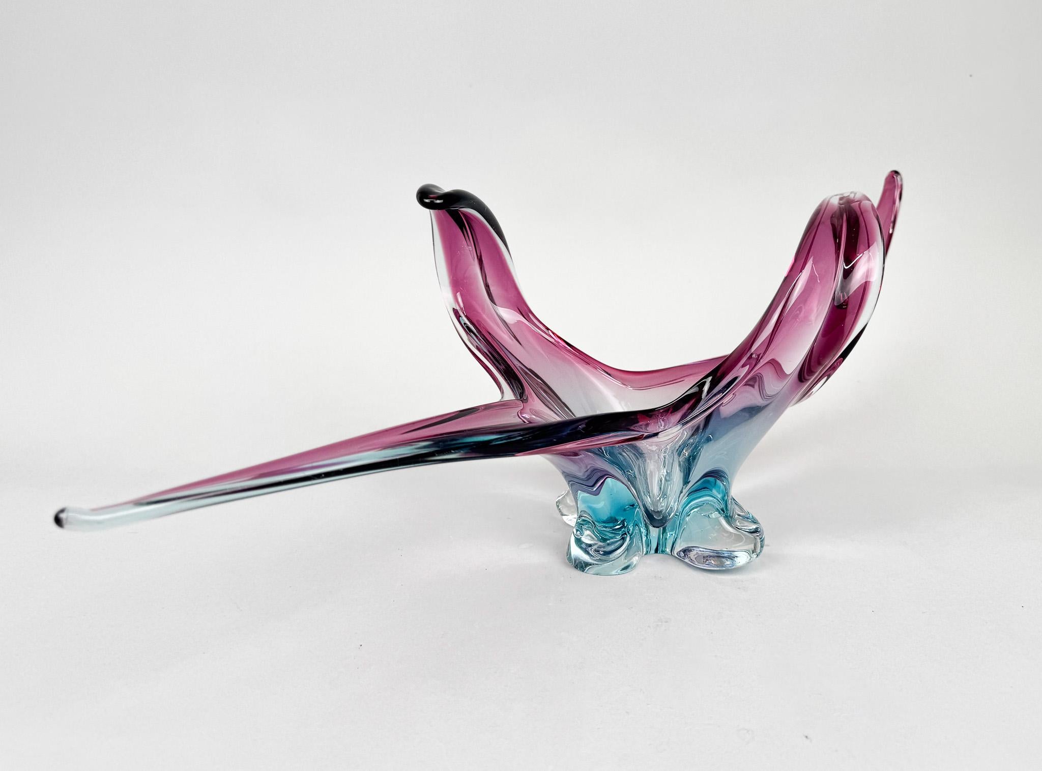 Mid-Century Modern XXL Mid Century Murano Glass Bowl, Italy
