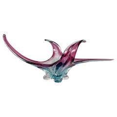 Cuenco XXL de cristal de Murano de mediados de siglo, Italia