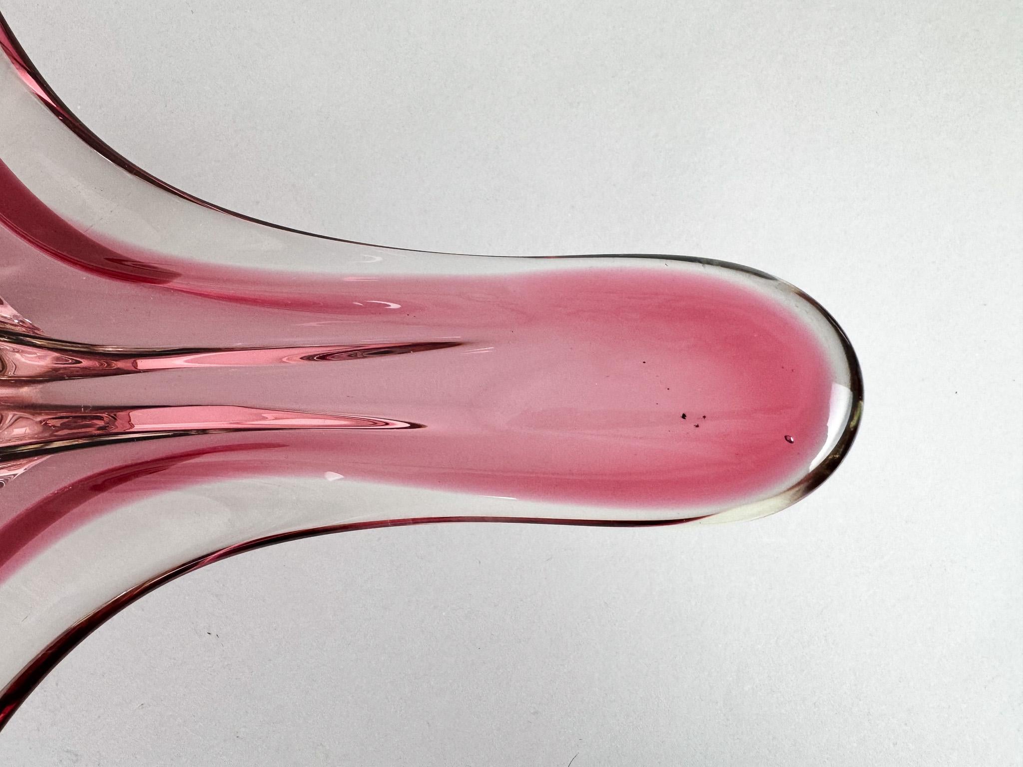 XXL Mid Century Murano Glass Bowl, Italy, Labeled For Sale 4