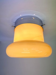 XXL Midcentury Hotel Design Ceiling Lamp, Flushmount, 1970s - Czechoslovakia