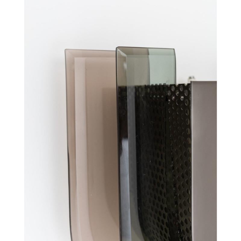 XXL Aplique de Cristal Espejado Estilo Memphis Postmoderno Made In Italy, Años 70 en Bueno estado para la venta en Montecalvoli, IT