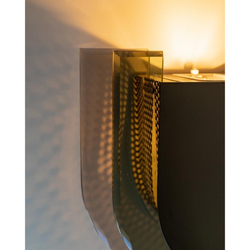 XXL Aplique de Cristal Espejado Estilo Memphis Postmoderno Made In Italy, Años 70 en venta 1