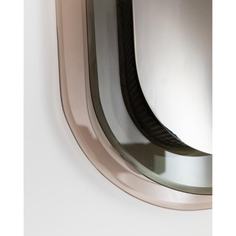 XXL Aplique de Cristal Espejado Estilo Memphis Postmoderno Made In Italy, Años 70 en venta 2