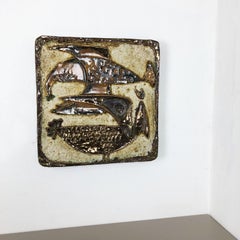 xxl Modernist West German Ceramic Wall Plate Object Helmut Schärfenacker, 1960