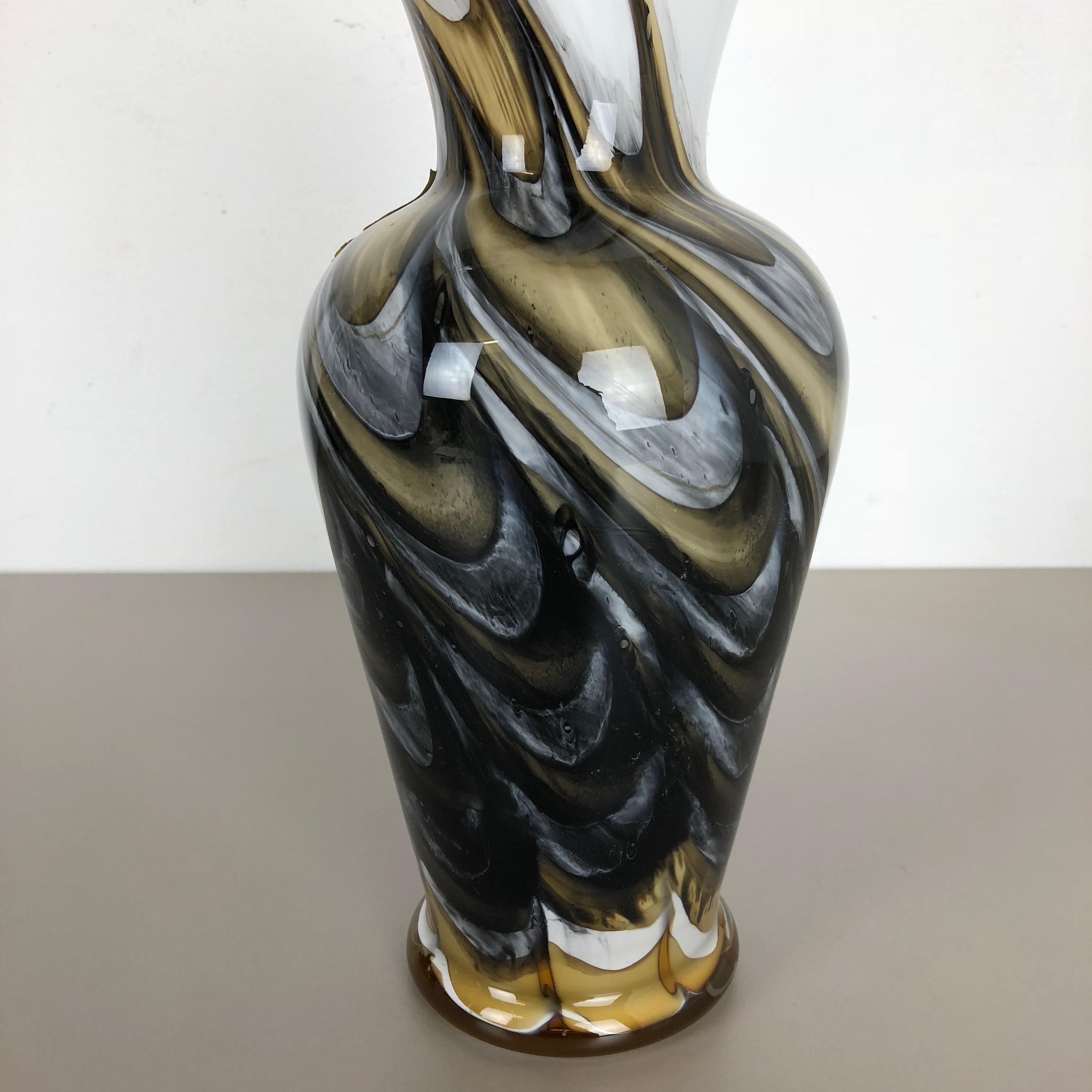 20th Century Xxl Multicolored Pop Art Vase Opaline Florence, Italy 1970s