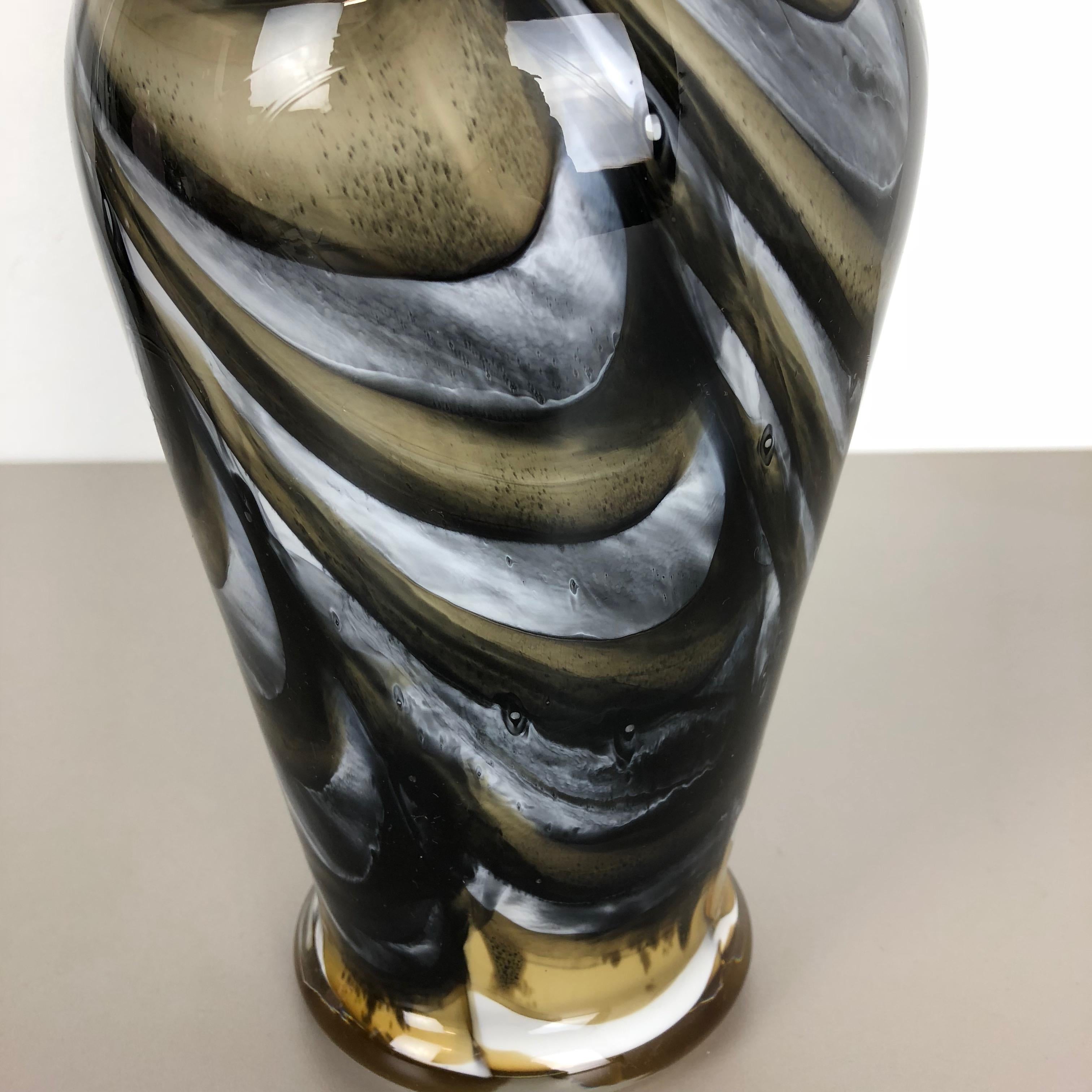 Extra Large Multicolored Pop Art Vase Opaline Florence, Italy, 1970s For Sale 1