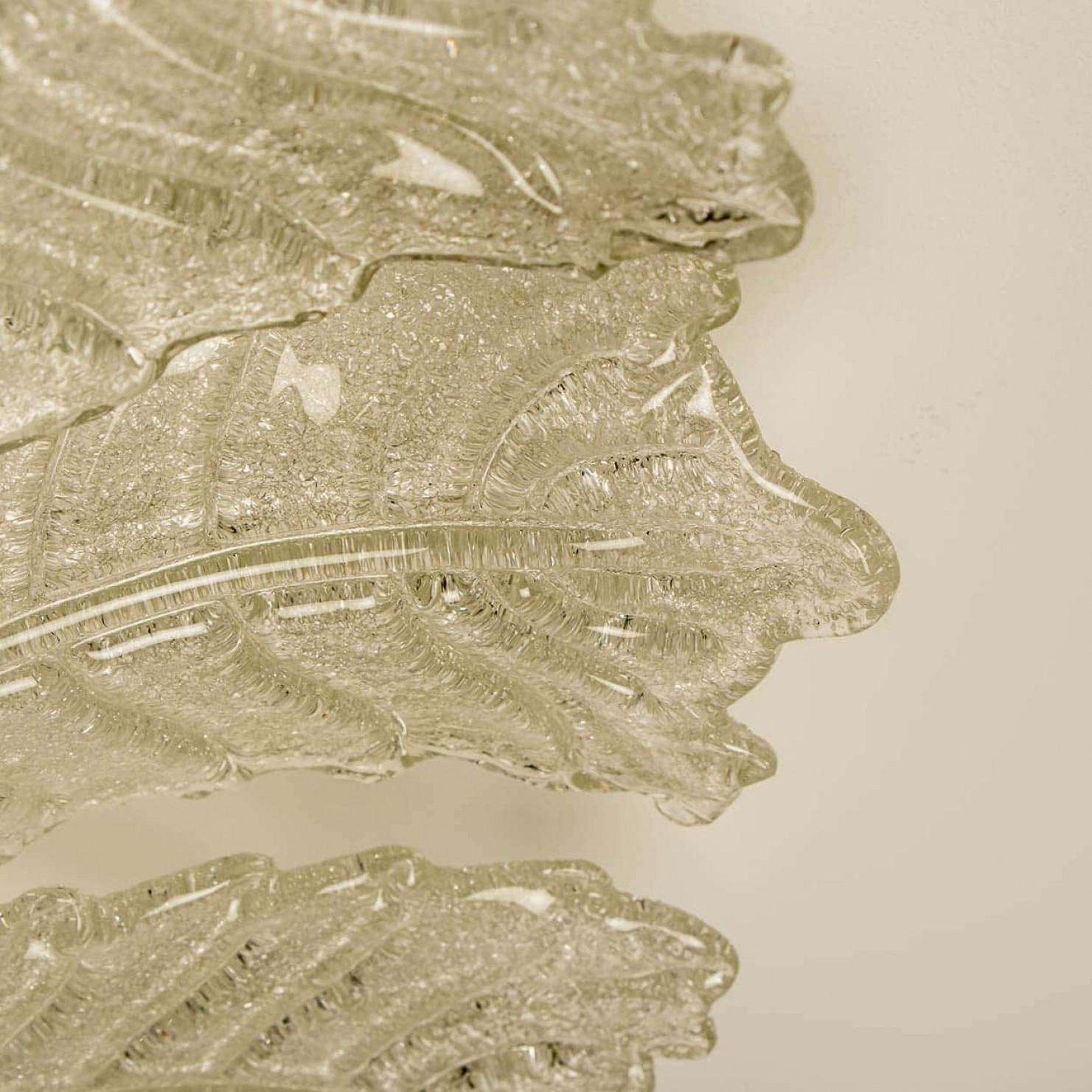 XXL Murano Glass Ceiling Light in the Style of Barovier, 1970s in vendita 1