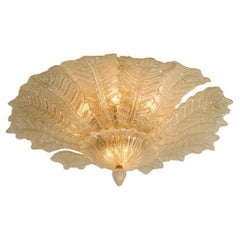 XXL Murano Glas Deckenleuchte im Stil von Barovier, 1970er Jahre