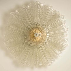 XXL Murano Glass Ceiling Lights in the Style of Barovier, 1970s