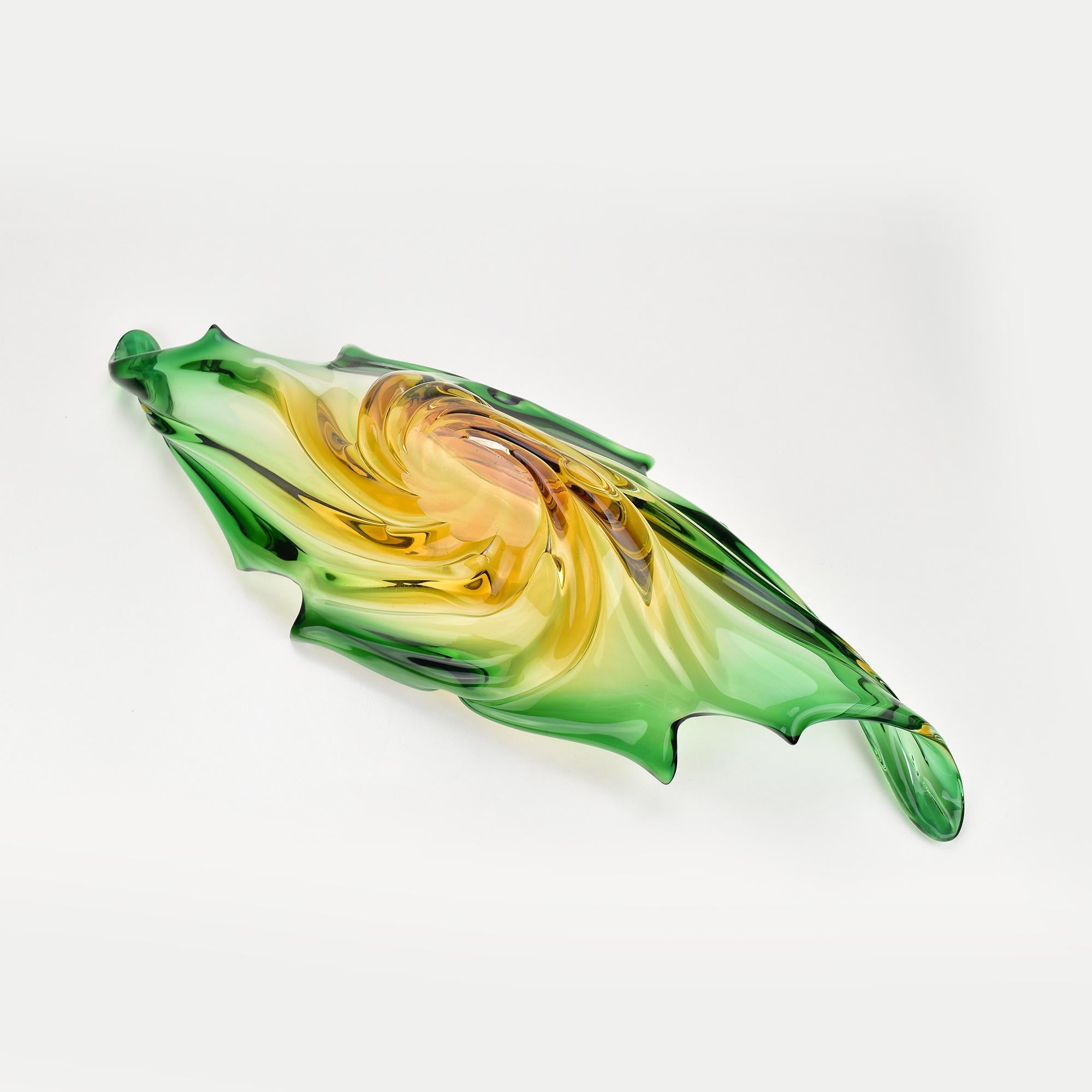 Centre de table en verre de Murano 58 cm, élément coquillage de Murano, Italie, années 1960 Seguso 1
