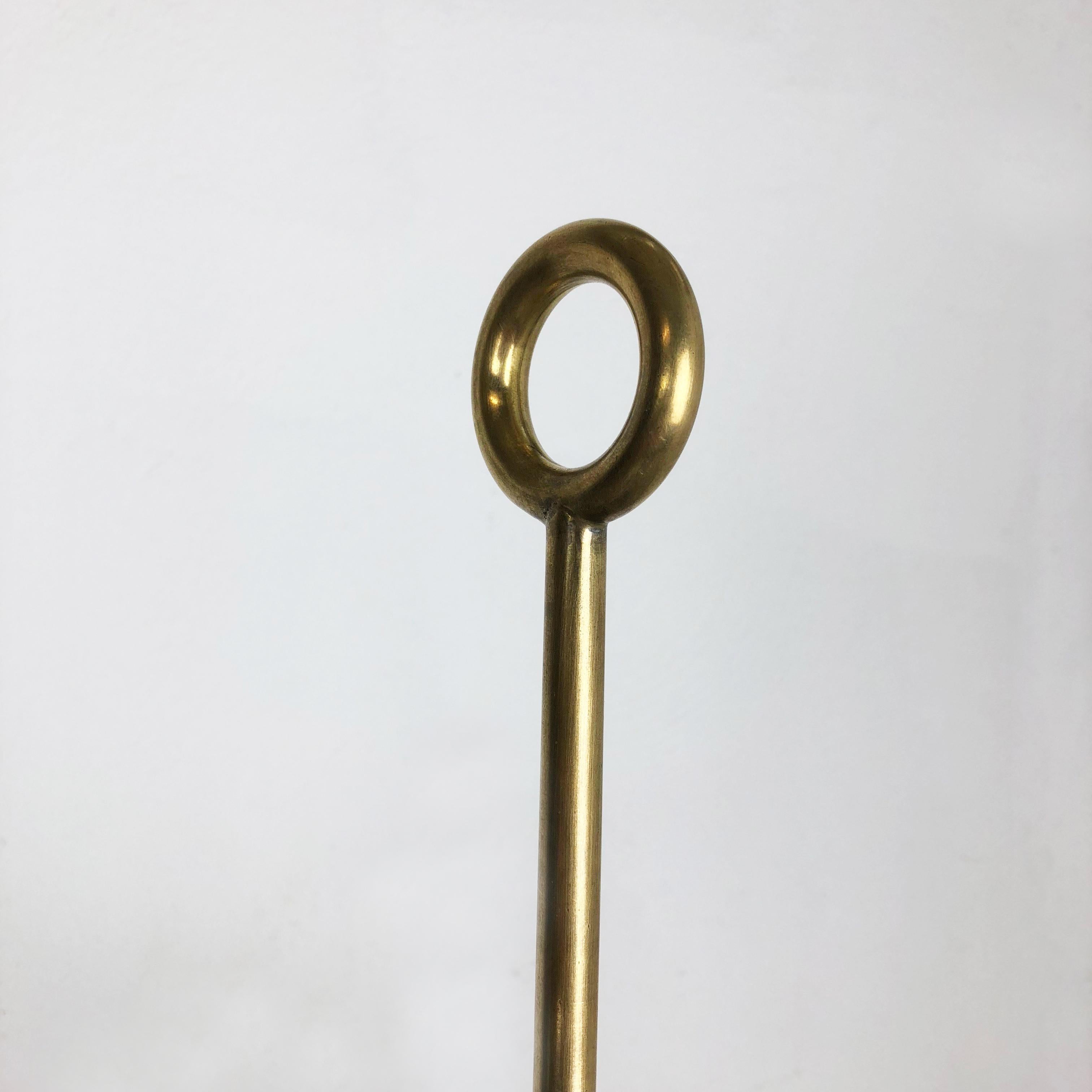 XXL Original Hollywood Regency Bauhaus Brass Umbrella Stand, 1950s For Sale 5