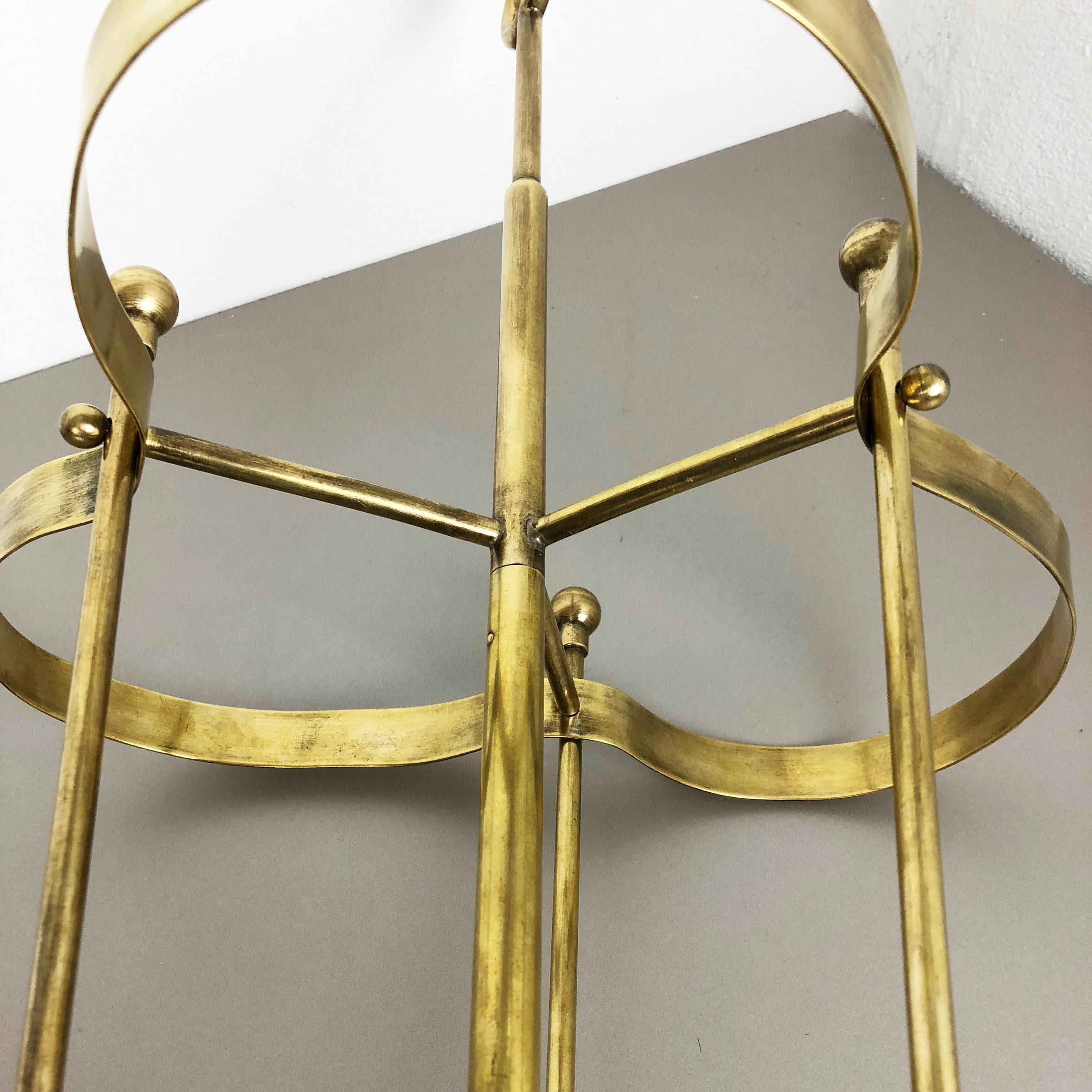 XXL Original Hollywood Regency Bauhaus Brass Umbrella Stand, 1950s For Sale 6