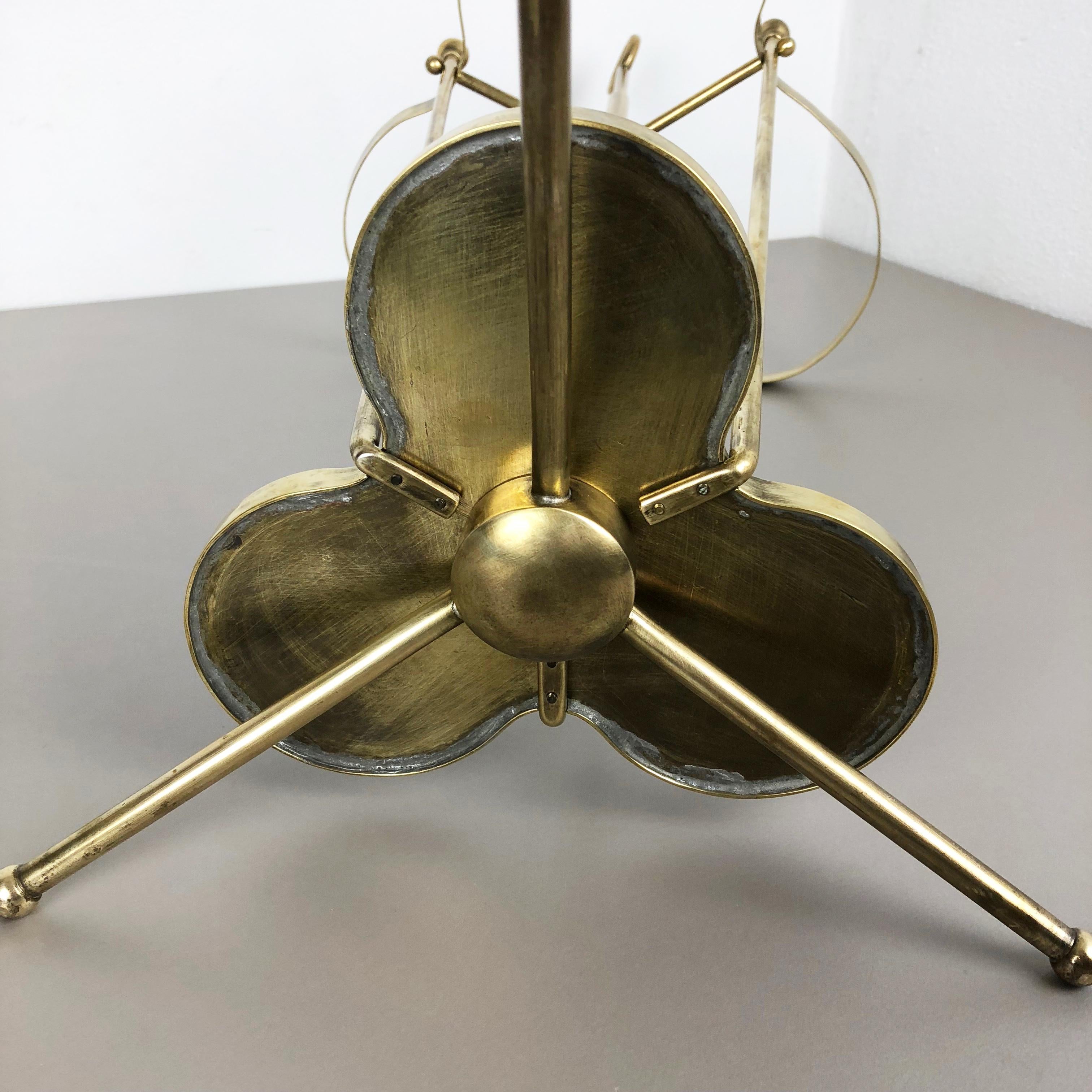 XXL Original Hollywood Regency Bauhaus Brass Umbrella Stand, 1950s For Sale 7