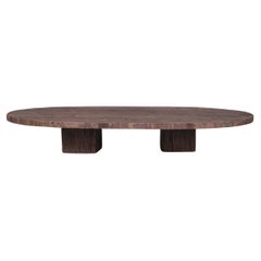 Mesa baja ovalada primitiva XXL