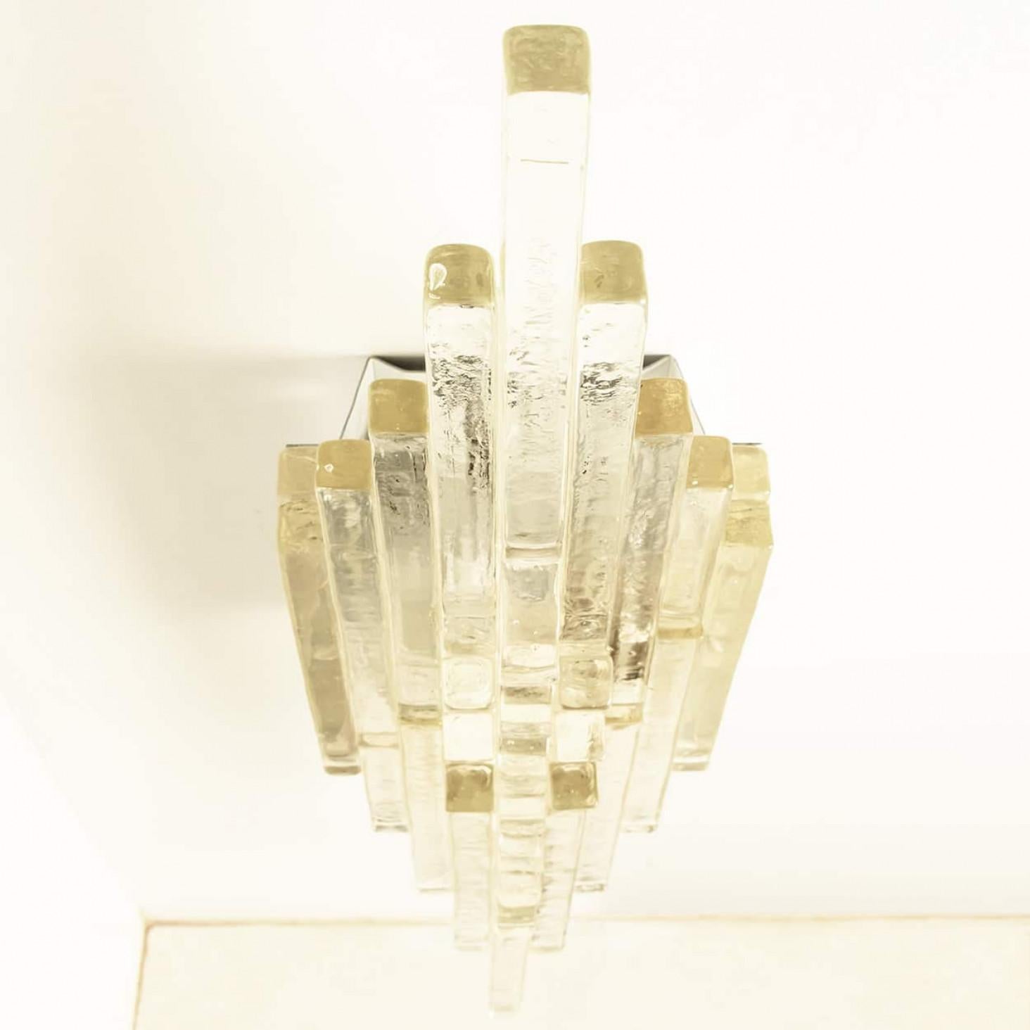 Applique en verre XXL PoliArte, Italie, années 1970 en vente 3