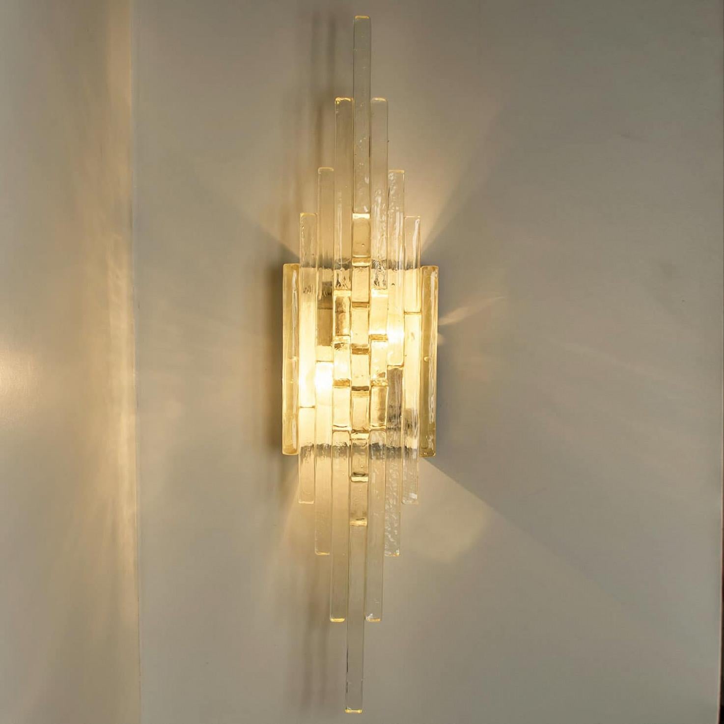 XXL PoliArte Glass Wall Light, Italy 1970s in vendita 4