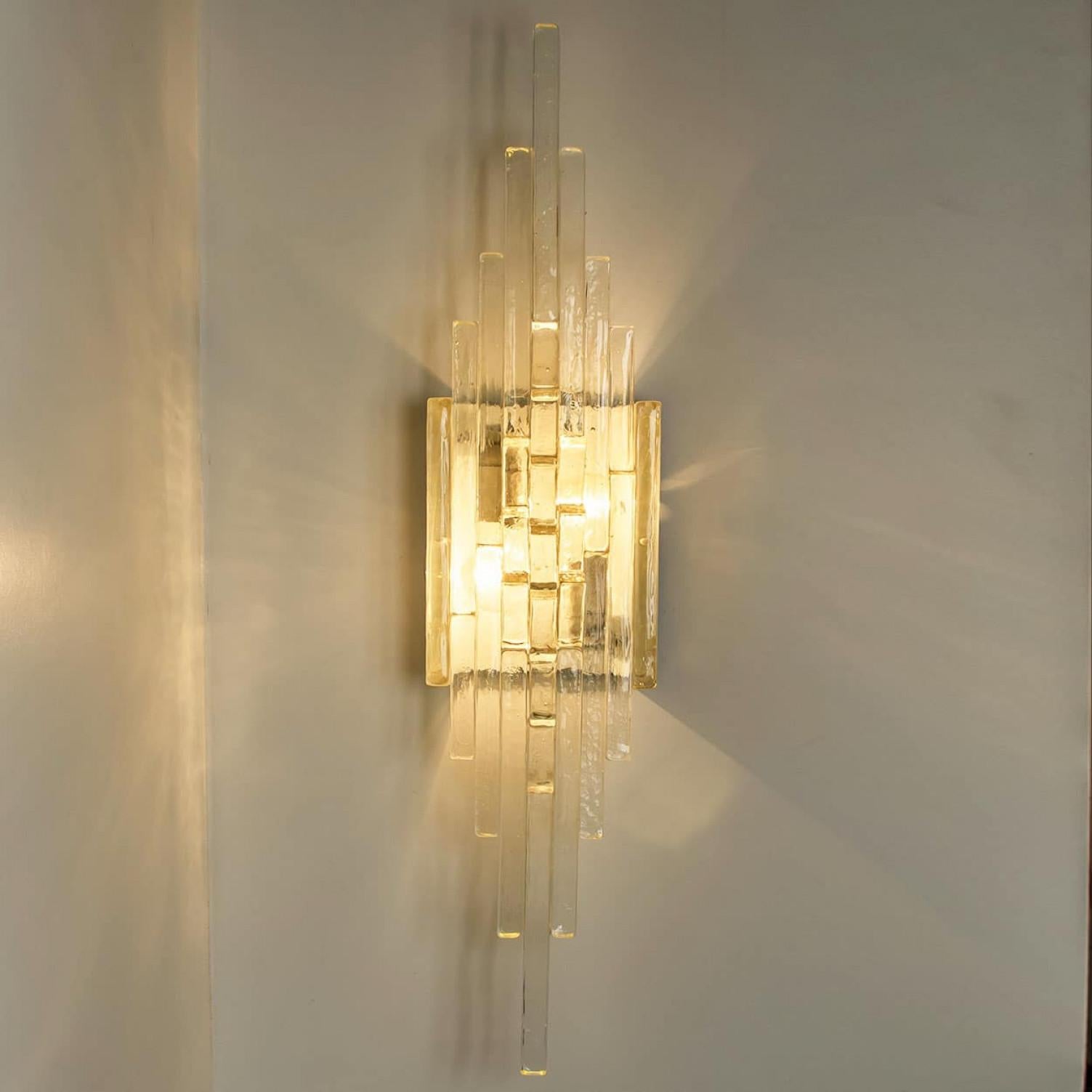 Applique en verre XXL PoliArte, Italie, années 1970 en vente 5