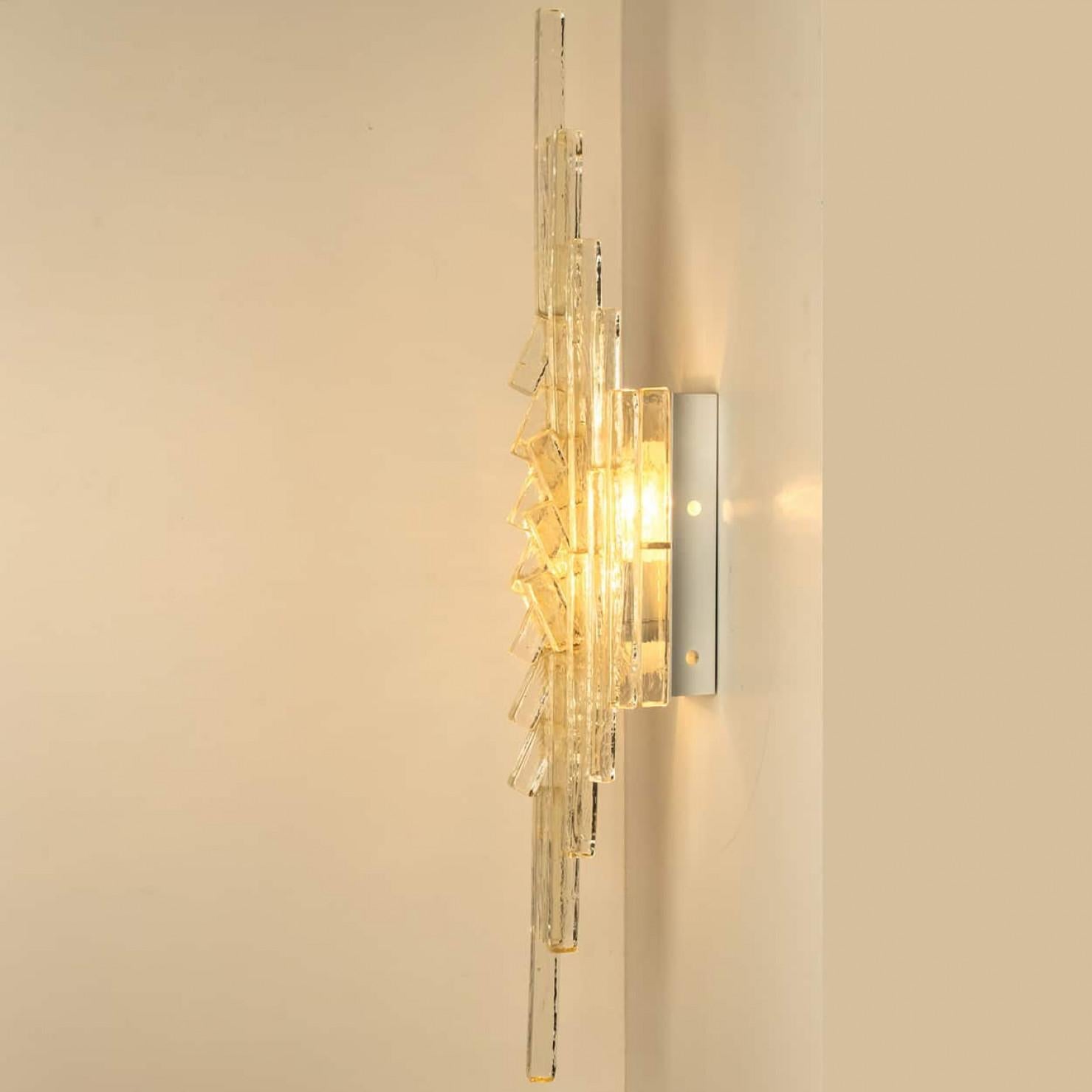 Verre Applique en verre XXL PoliArte, Italie, années 1970 en vente