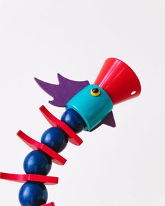 XXL POP Art Desk Lamp In The Postmodern Memphis Style of Haba 80s, 90s