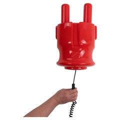 XXL Pop Art Plug Wall Lamp by Luigi Colani, Germany, 1970s