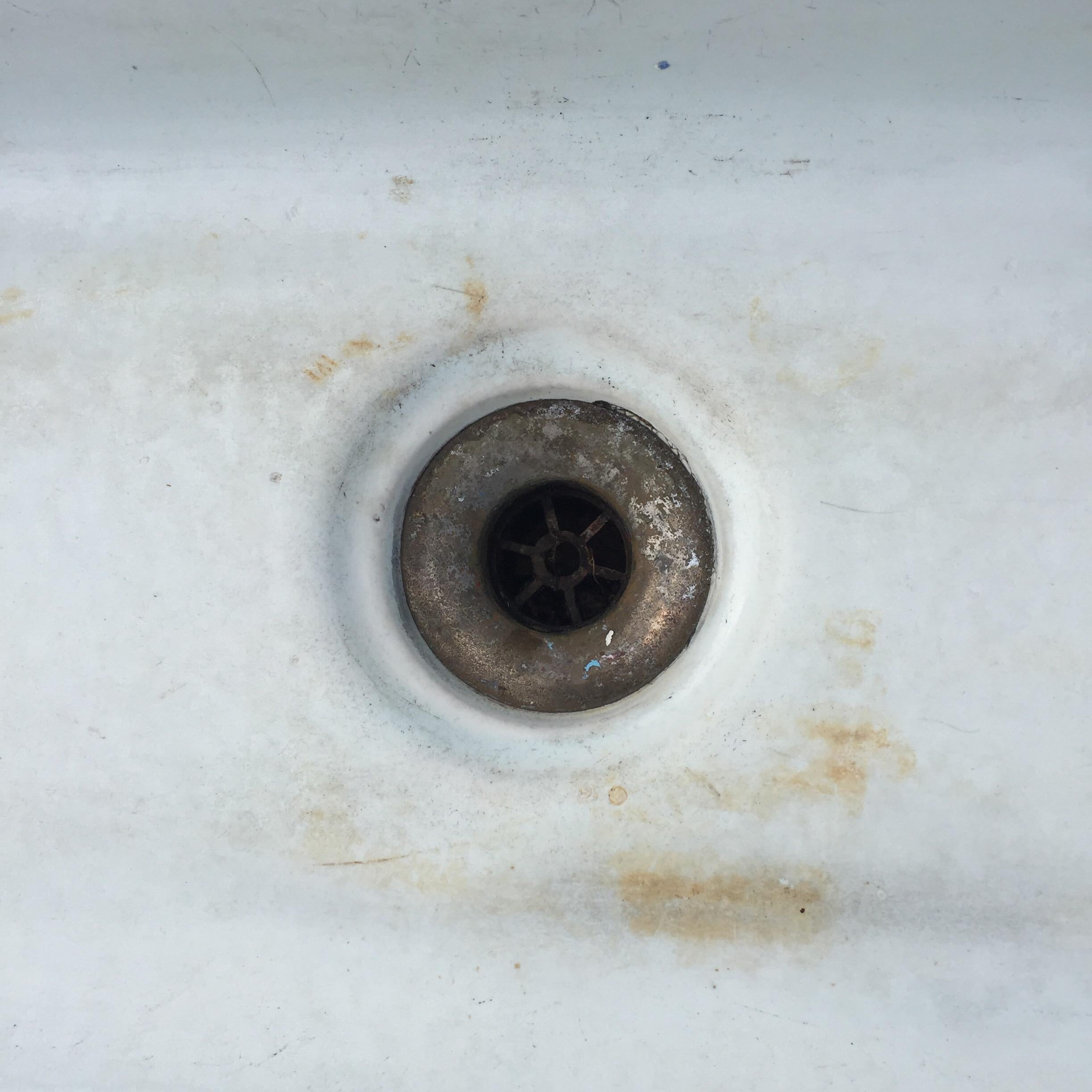 XXL Porcelain Vintage Antique School Sink Victorian Reclaimed Bathroom Fitting For Sale 5