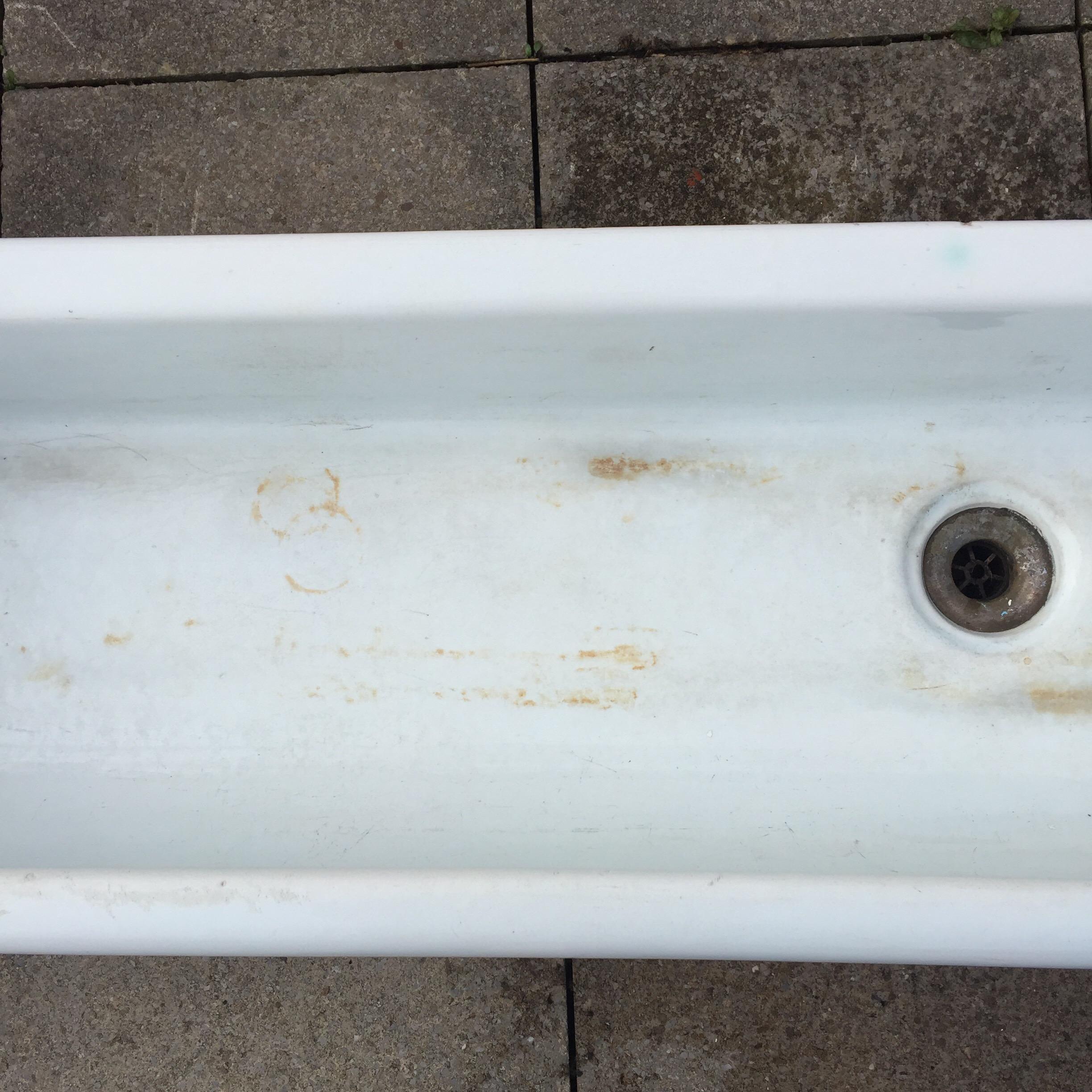 XXL Porcelain Vintage Antique School Sink Victorian Reclaimed Bathroom Fitting For Sale 2