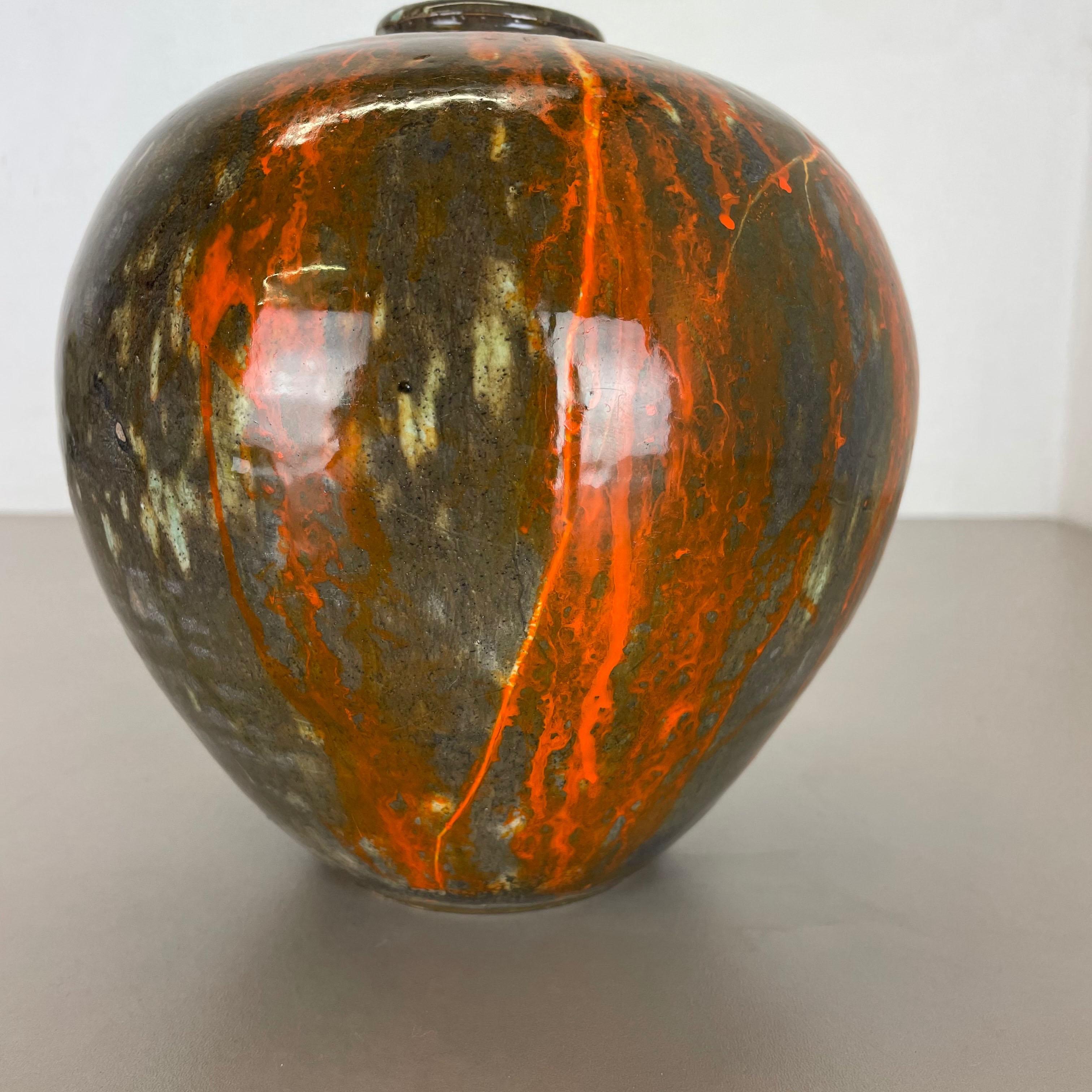 Xxl Sculptural Studio Pottery Vase Object by Otto Meier, Bremen, Germany, 1960s 11