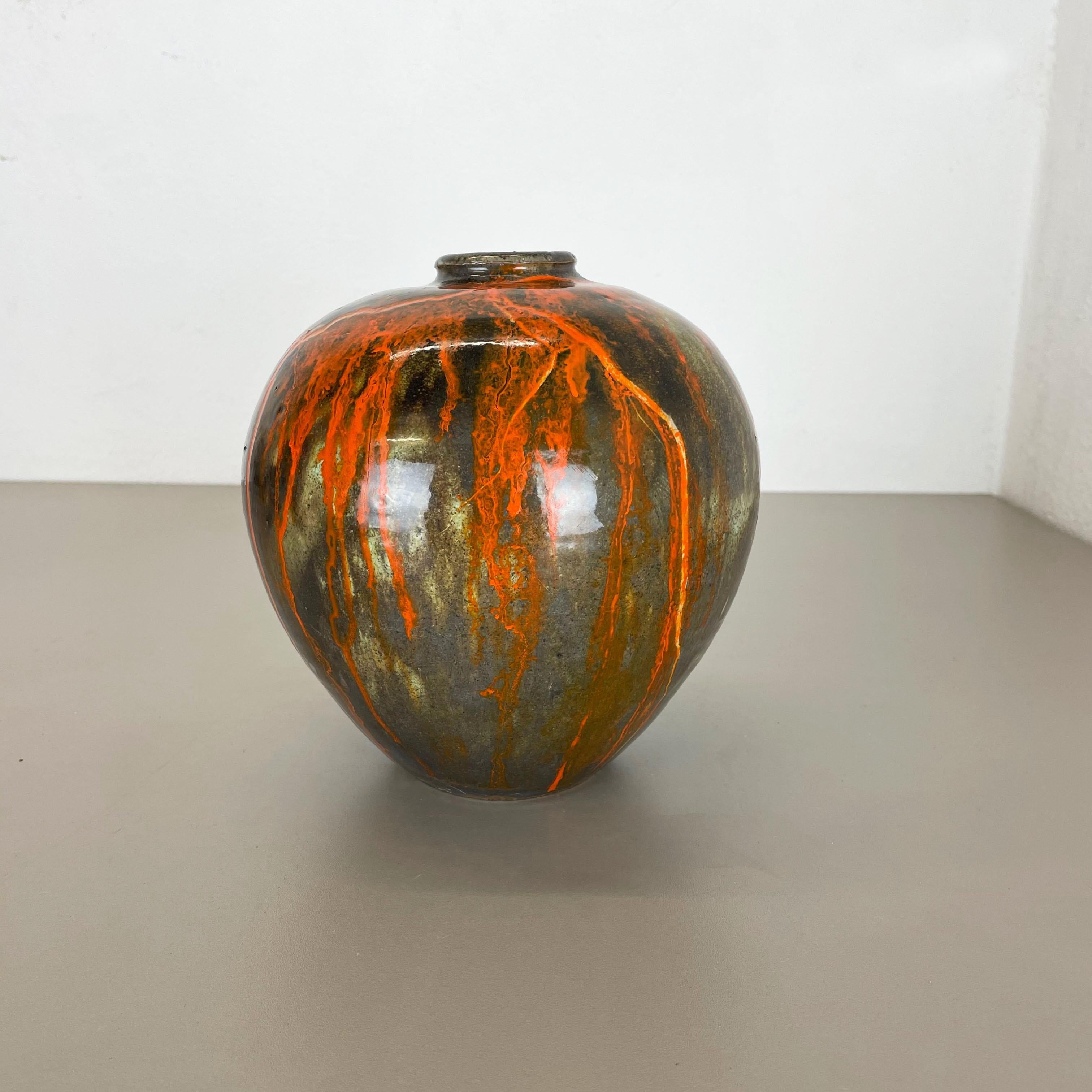 Mid-Century Modern Xxl Sculptural Studio Pottery Vase Object by Otto Meier, Bremen, Germany, 1960s