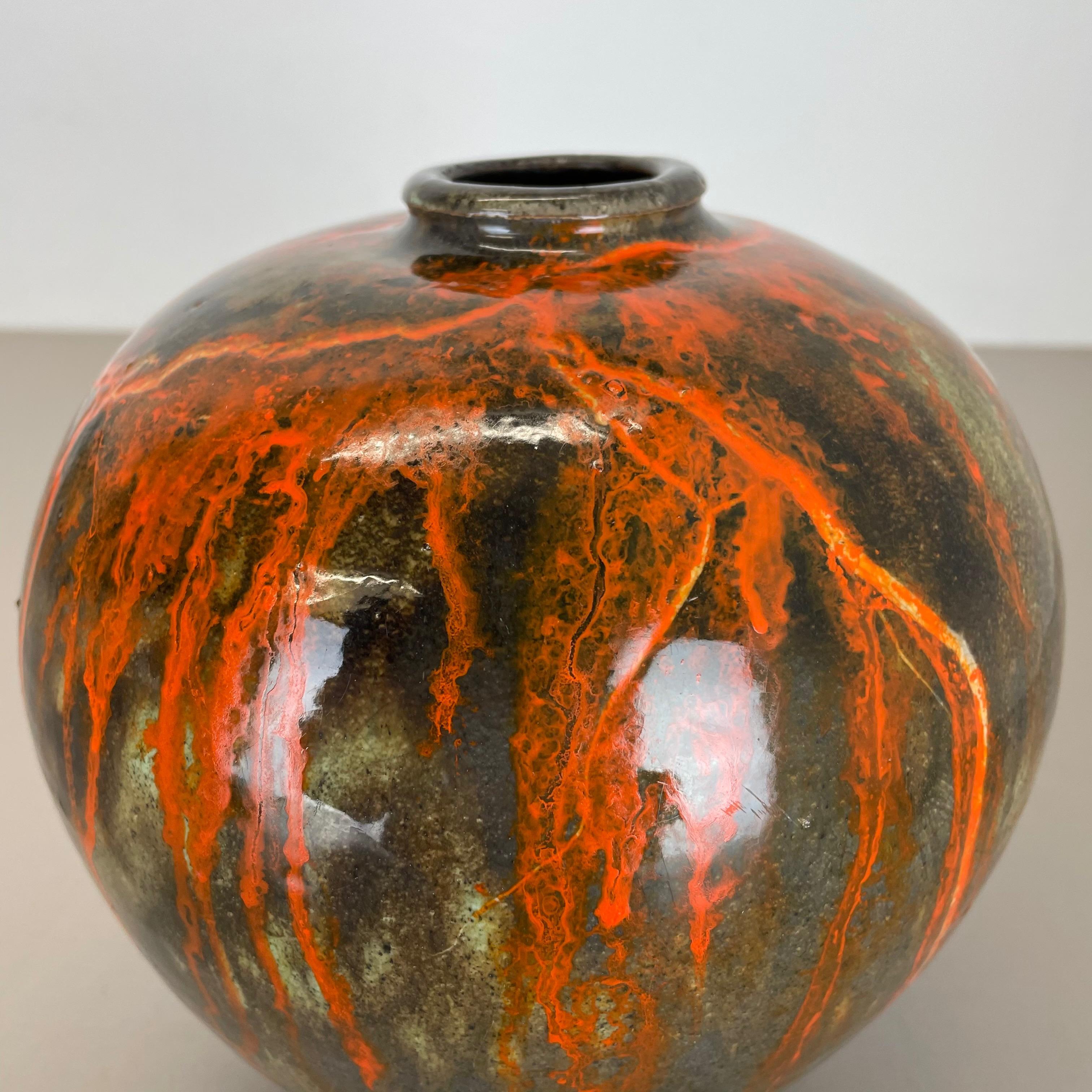 Xxl Sculptural Studio Pottery Vase Object by Otto Meier, Bremen, Germany, 1960s 2