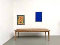 XXL solid pine farmhouse table, France, 1950s