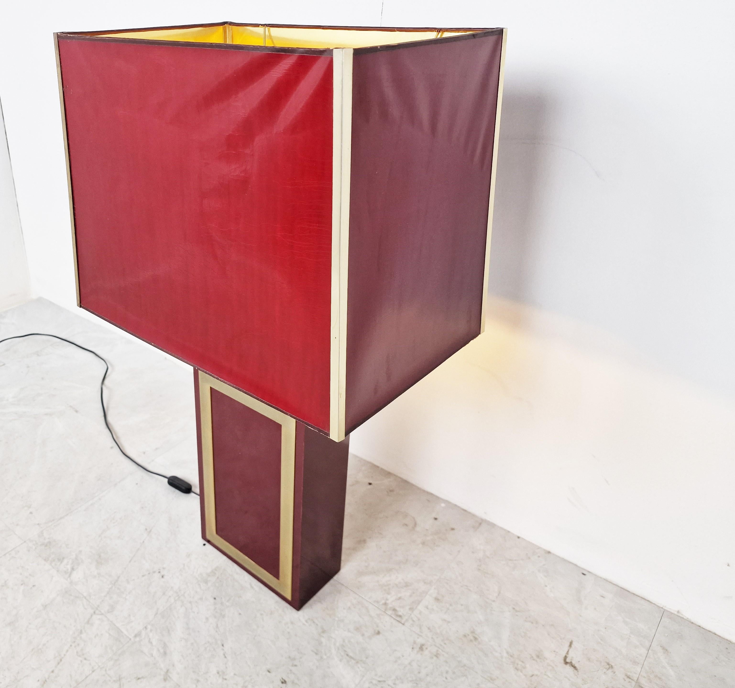 Xxl table lamp by Maison Le Dauphin, 1970s In Good Condition For Sale In HEVERLEE, BE