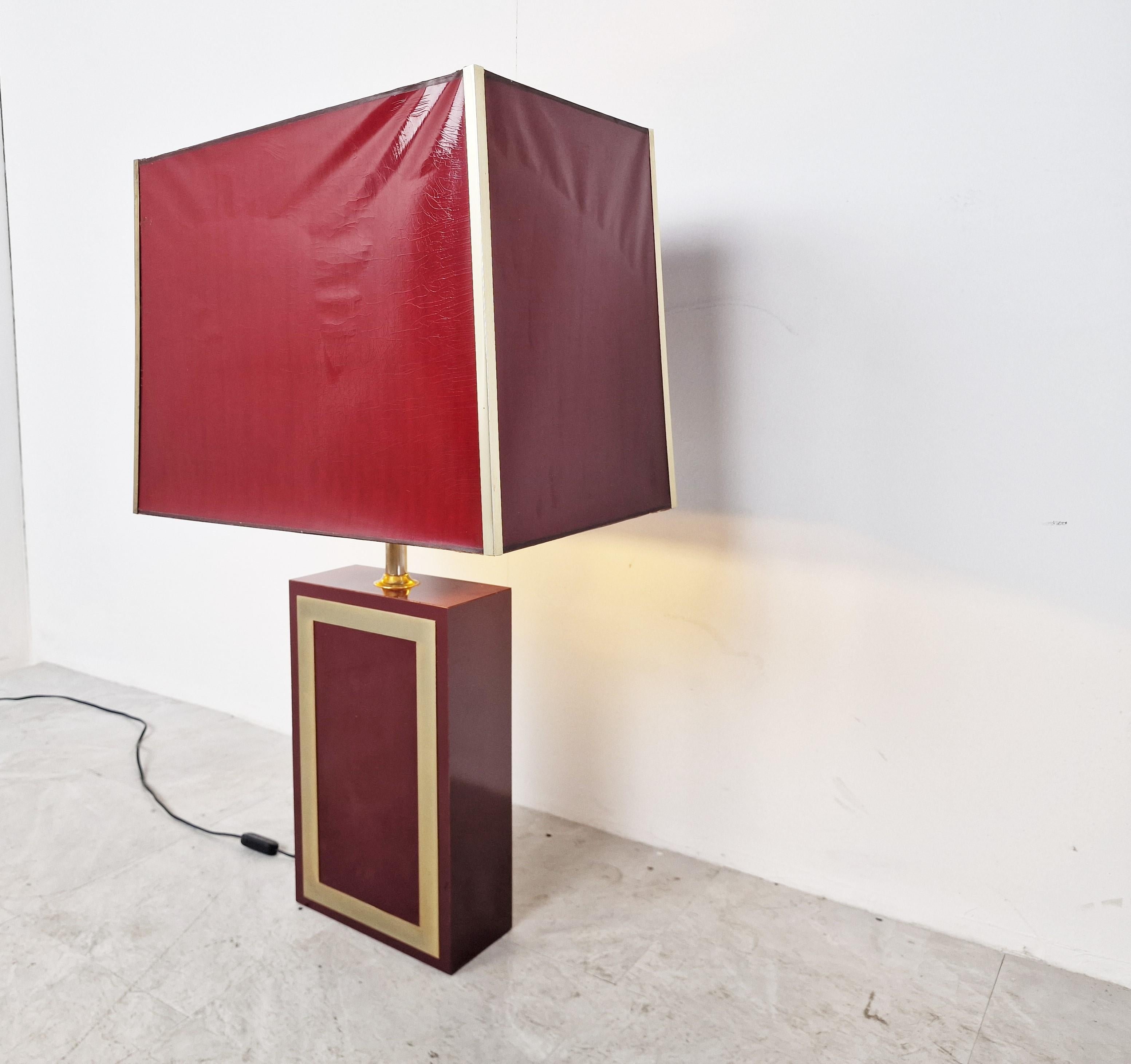 Late 20th Century Xxl table lamp by Maison Le Dauphin, 1970s For Sale