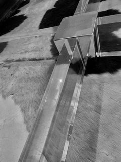 Mesa XXL con Piezas de Cromo, Plexiglás y Cristal de Sandro Petti, Italia 1970.