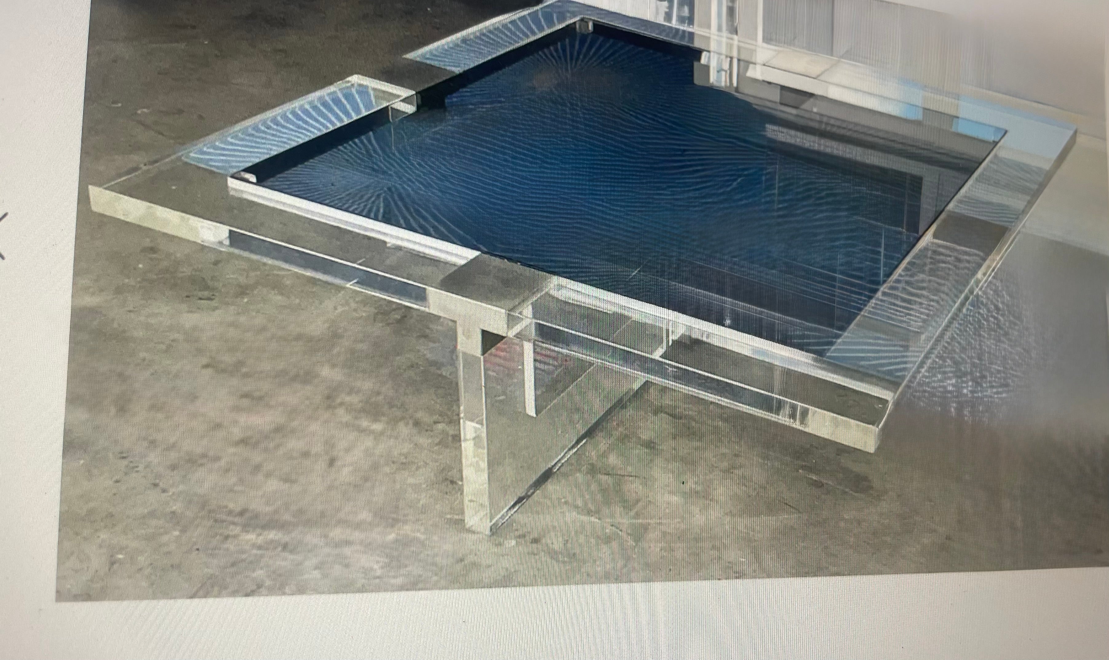 Mesa XXL con Piezas de Cromo, Plexiglás y Cristal de Sandro Petti, Italia 1970. en venta