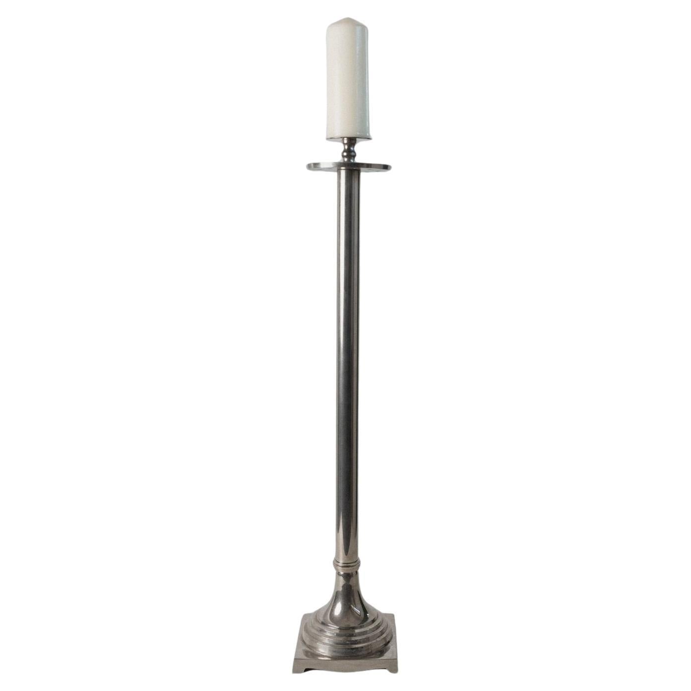 XXL Candeliere Art Deco d
epoca in ottone cromato Italia, anni
30