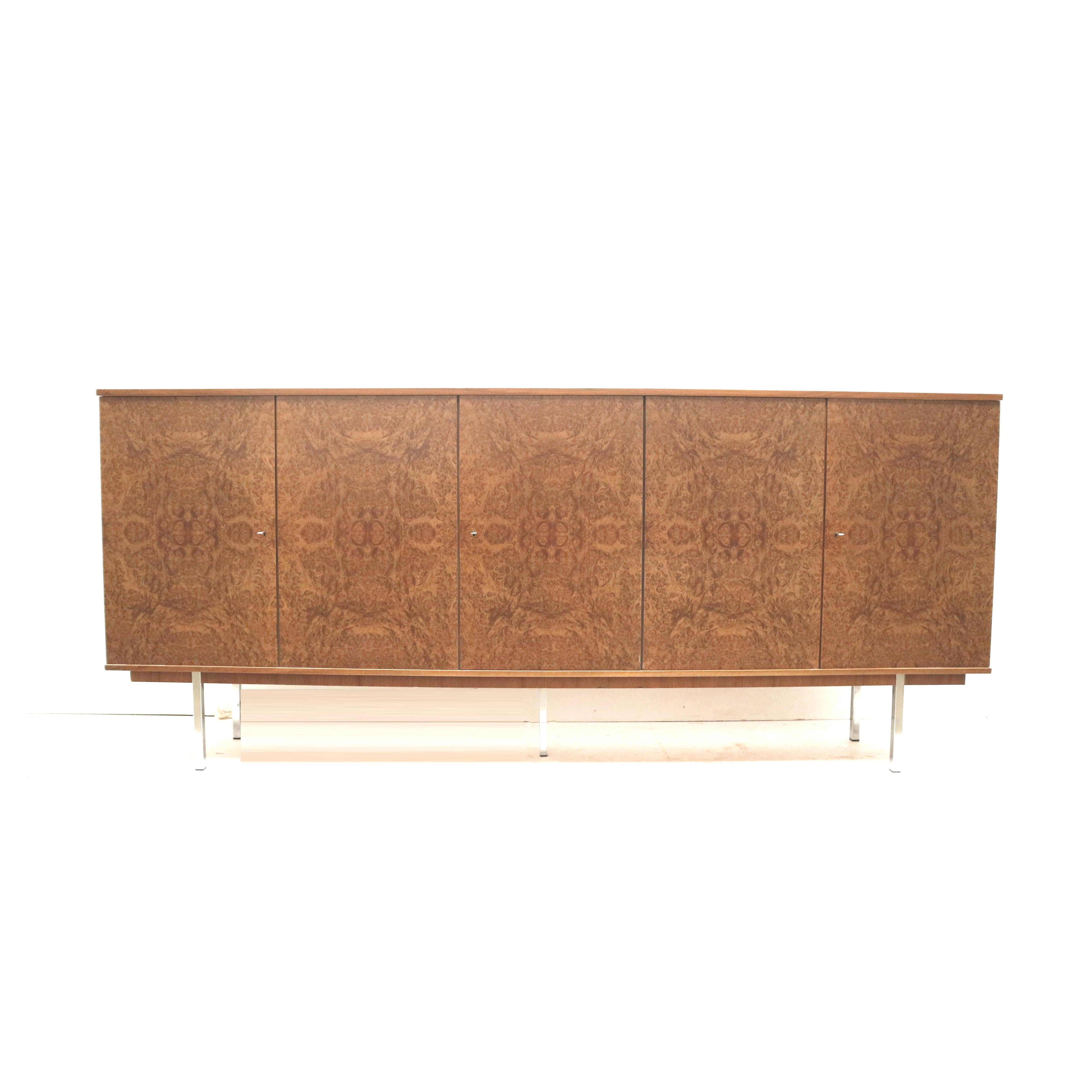 XXL vintage Wurzelholz Sideboard / Highboard aus den 60er Jahren (Mitte des 20. Jahrhunderts) im Angebot