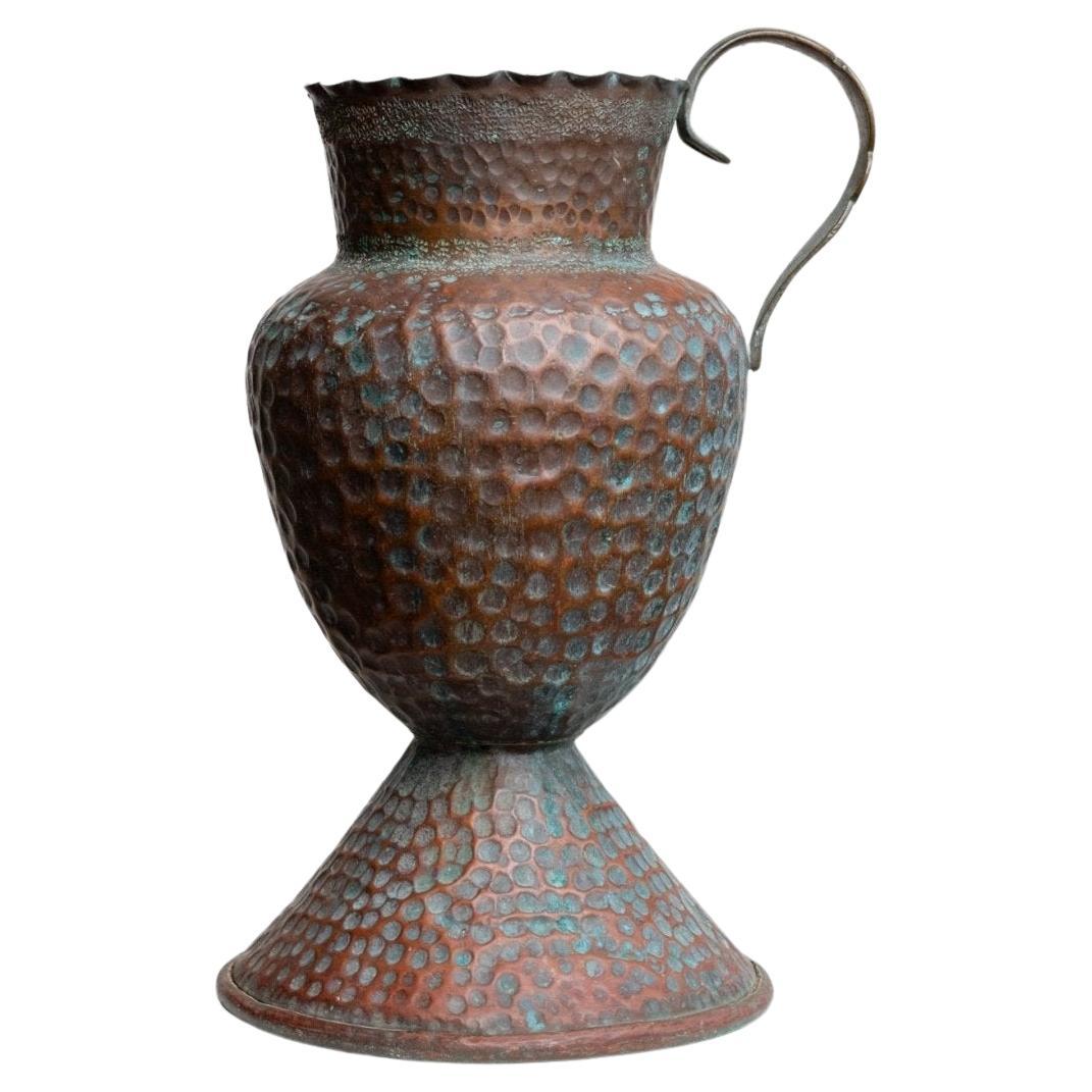 Brocca XXL in metallo vintage, Italia, anni '50