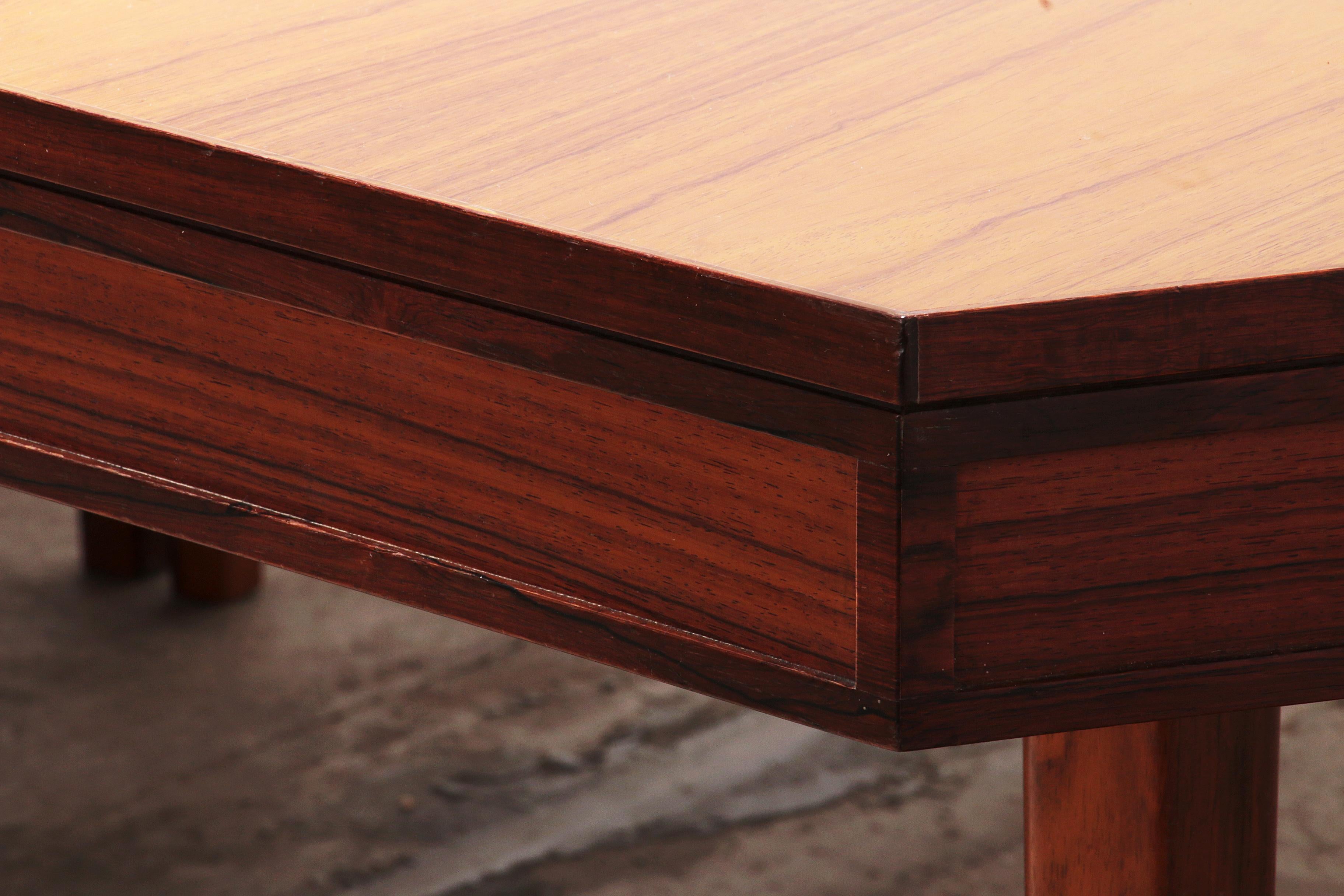 Milieu du XXe siècle Table de conférence vintage XXL en teck du milieu du siècle dernier en vente