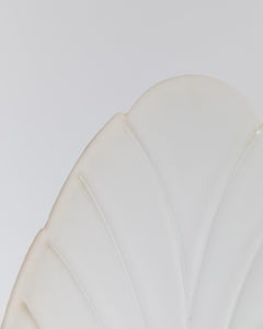 XXL Vintage Murano Glass Table Lamp Gold Metal Base Italy, 1980s