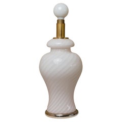 XXL Vintage Murano Table Lamp in Soft Pink, 1970s