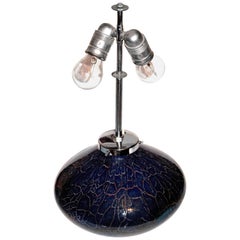 XXL Vintage WMF Ikora Glass and Chrome Sphere Table by Karl Wiedmann