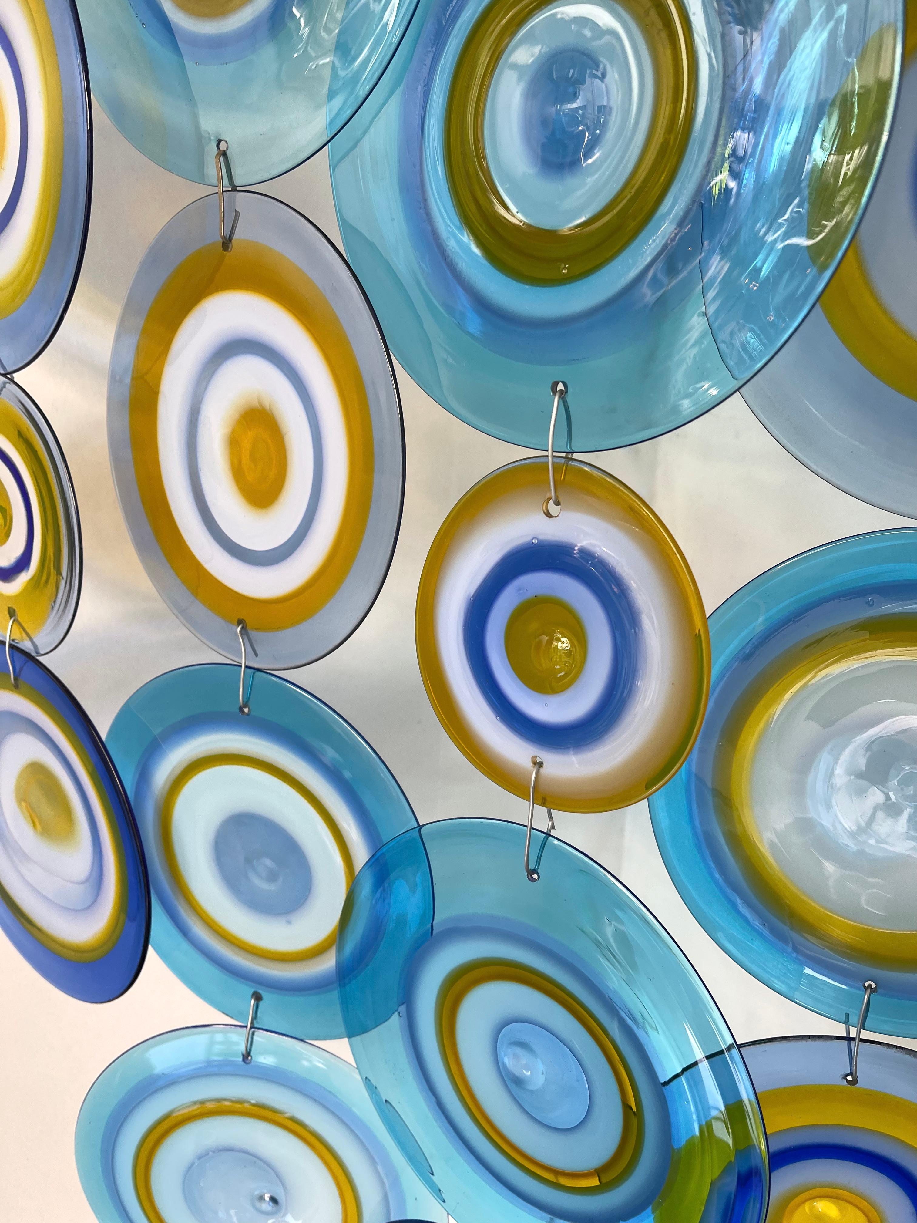 XXL Wall Corner Sconce Murano Glass by Potenza for La Murrina, Italy, 1970s For Sale 3