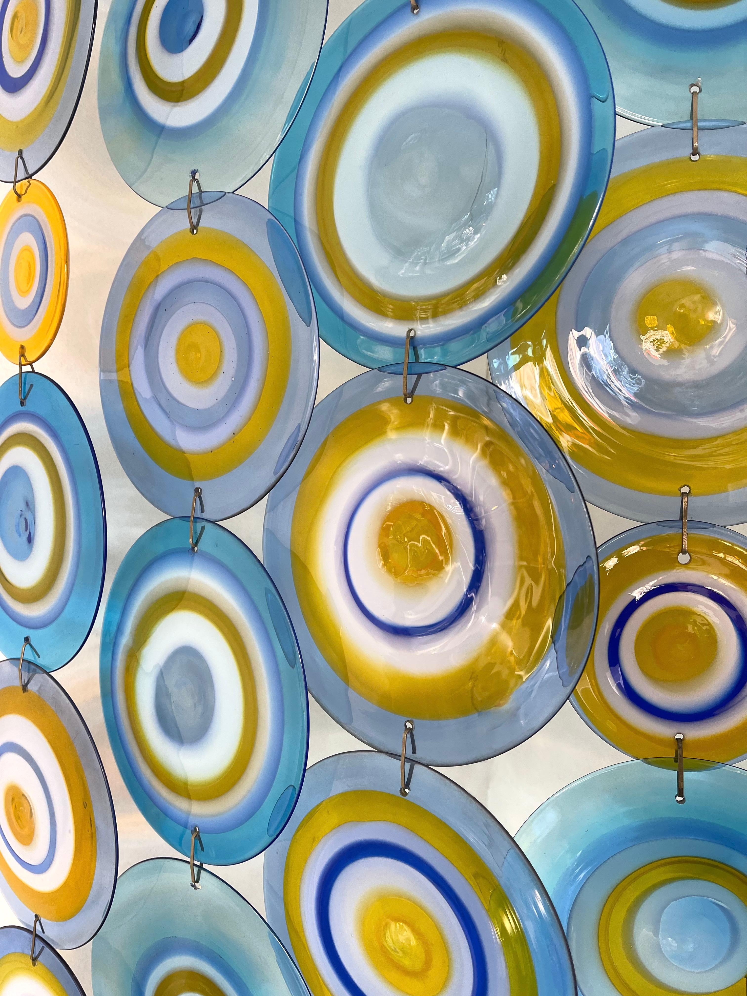 XXL Wall Corner Sconce Murano Glass by Potenza for La Murrina, Italy, 1970s For Sale 4