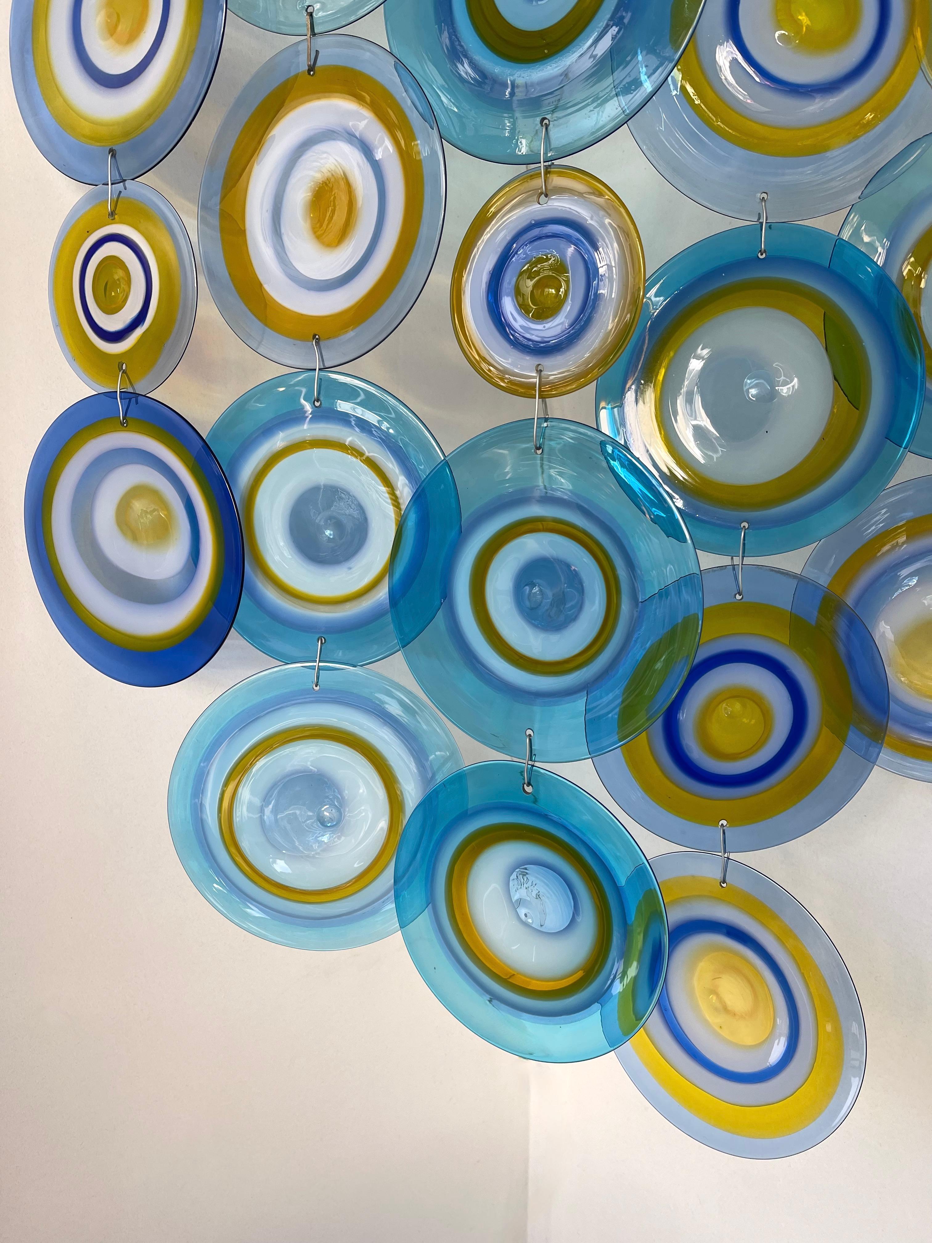 XXL Wall Corner Sconce Murano Glass by Potenza for La Murrina, Italy, 1970s For Sale 6