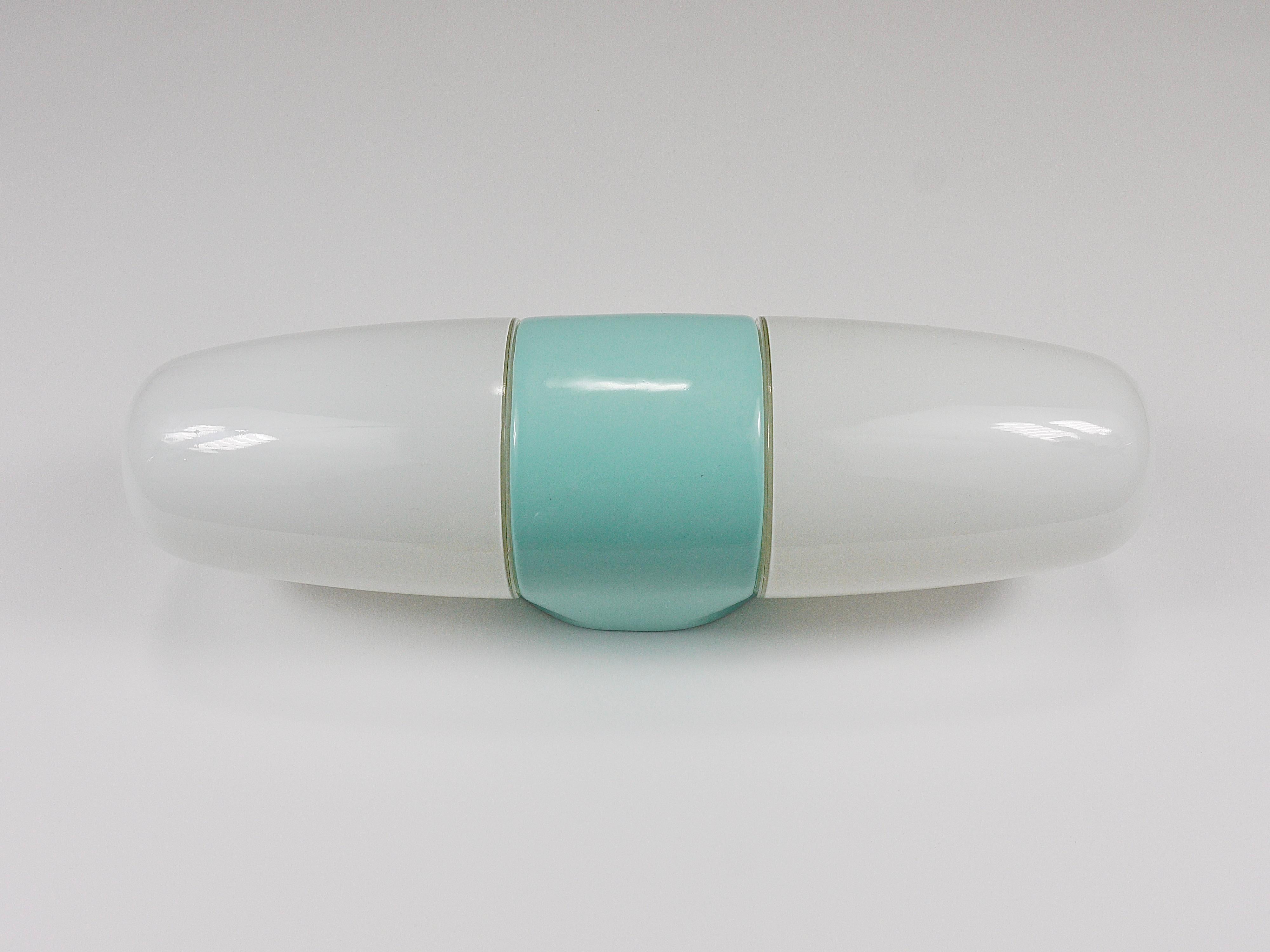 Lampada a parete doppia Wilhelm Wagenfeld Turchese Bauhaus, Linder Germania in vendita 9