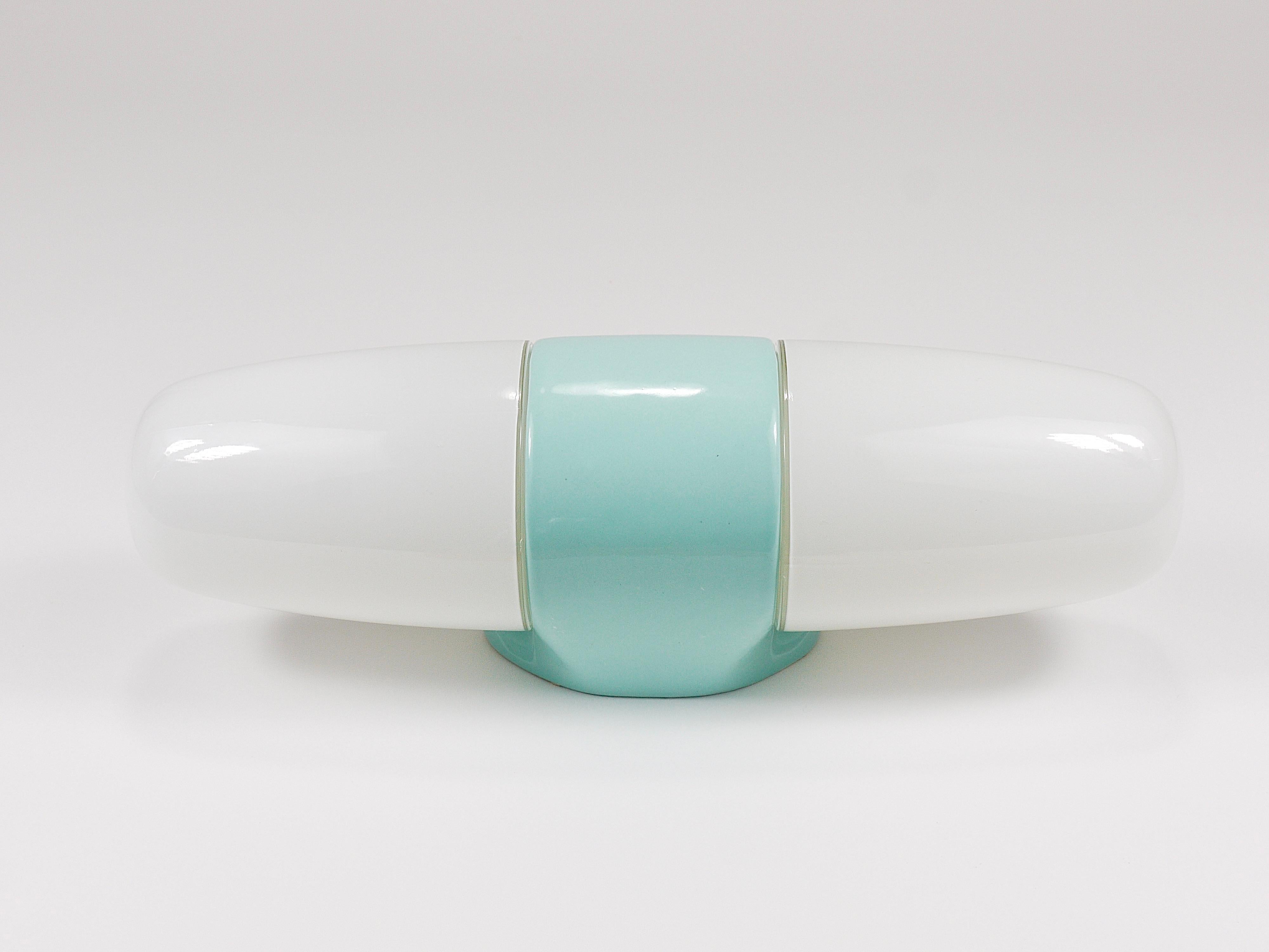 Lampada a parete doppia Wilhelm Wagenfeld Turchese Bauhaus, Linder Germania in vendita 10