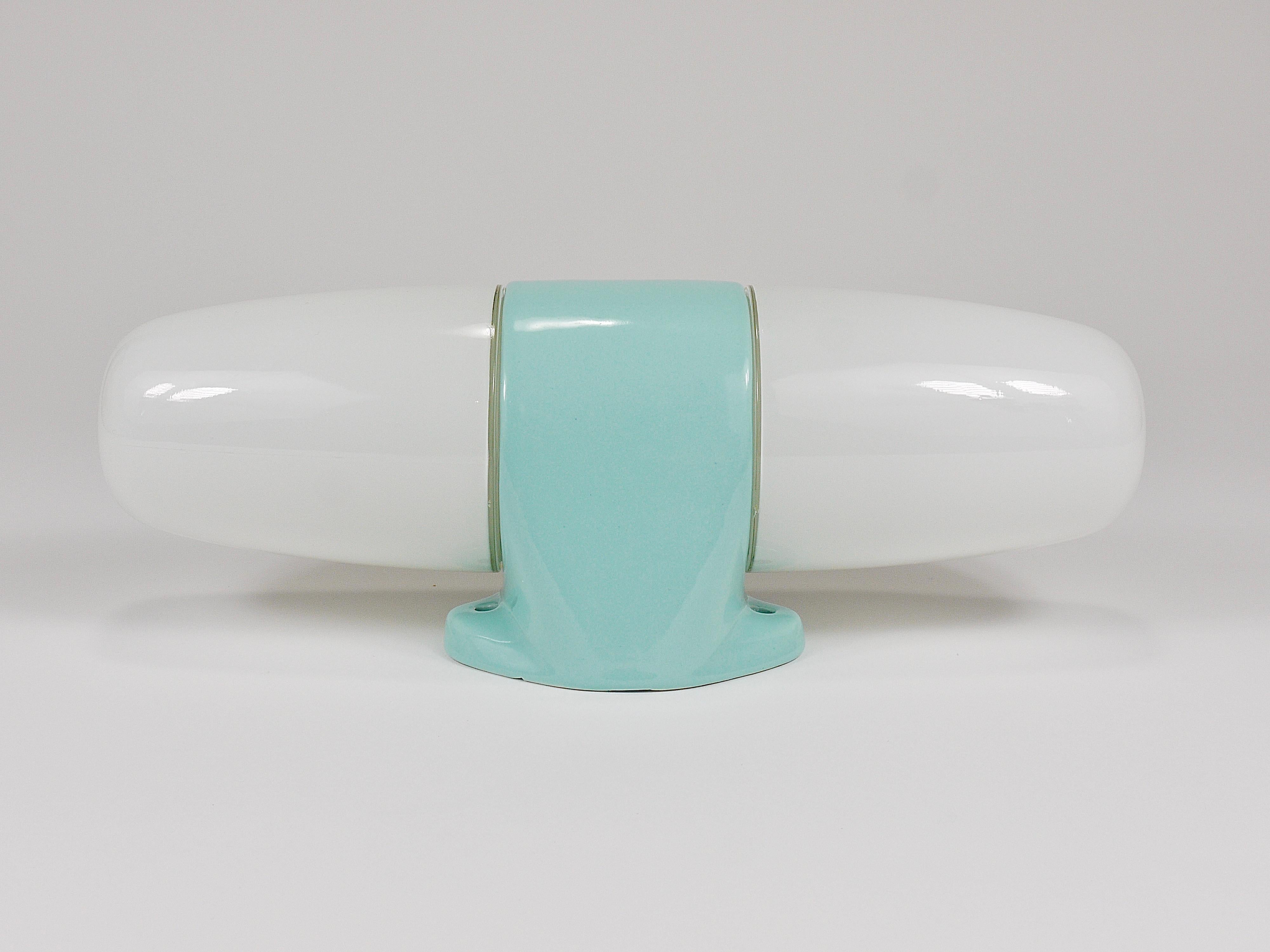 Lampada a parete doppia Wilhelm Wagenfeld Turchese Bauhaus, Linder Germania in vendita 12