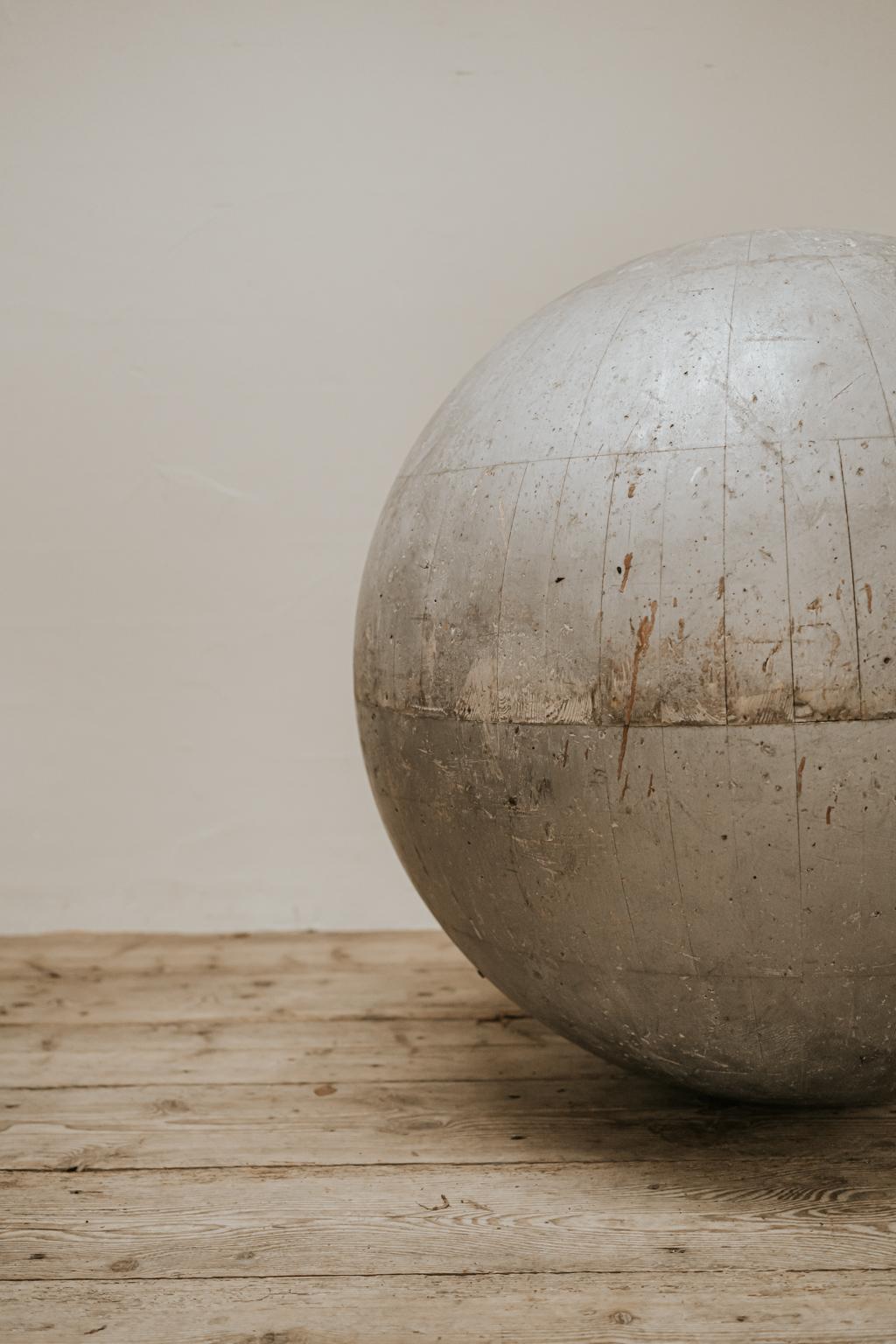 Painted Extra Large Wooden Sphere