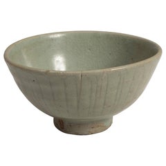 20th Century Chinese Celadon Porcelain Rice Bowl in Song Dynasty Style