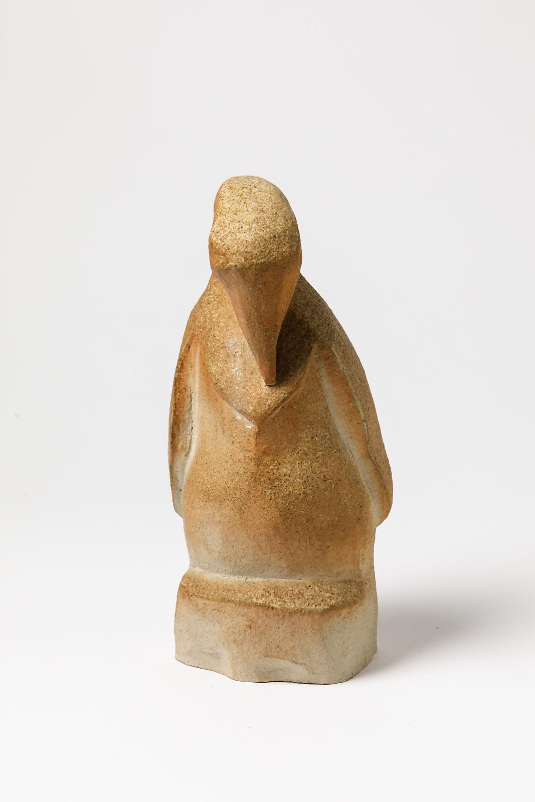 Annie Maume - La Borne

Original und einzigartiges Stück an der Basis unterzeichnet

Realisiert um 1970

Große braune Steingut Keramik Skulptur Pinguin Form

Originaler, einwandfreier Zustand

Maße: Höhe 24 cm Groß 11 cm.